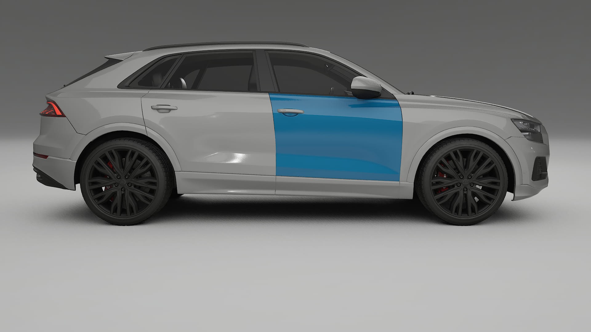 Audi Q8 F1 prefacelift Paint Protection Film | CrystalGuard Transparent PPF Full Pre-Cut Kit