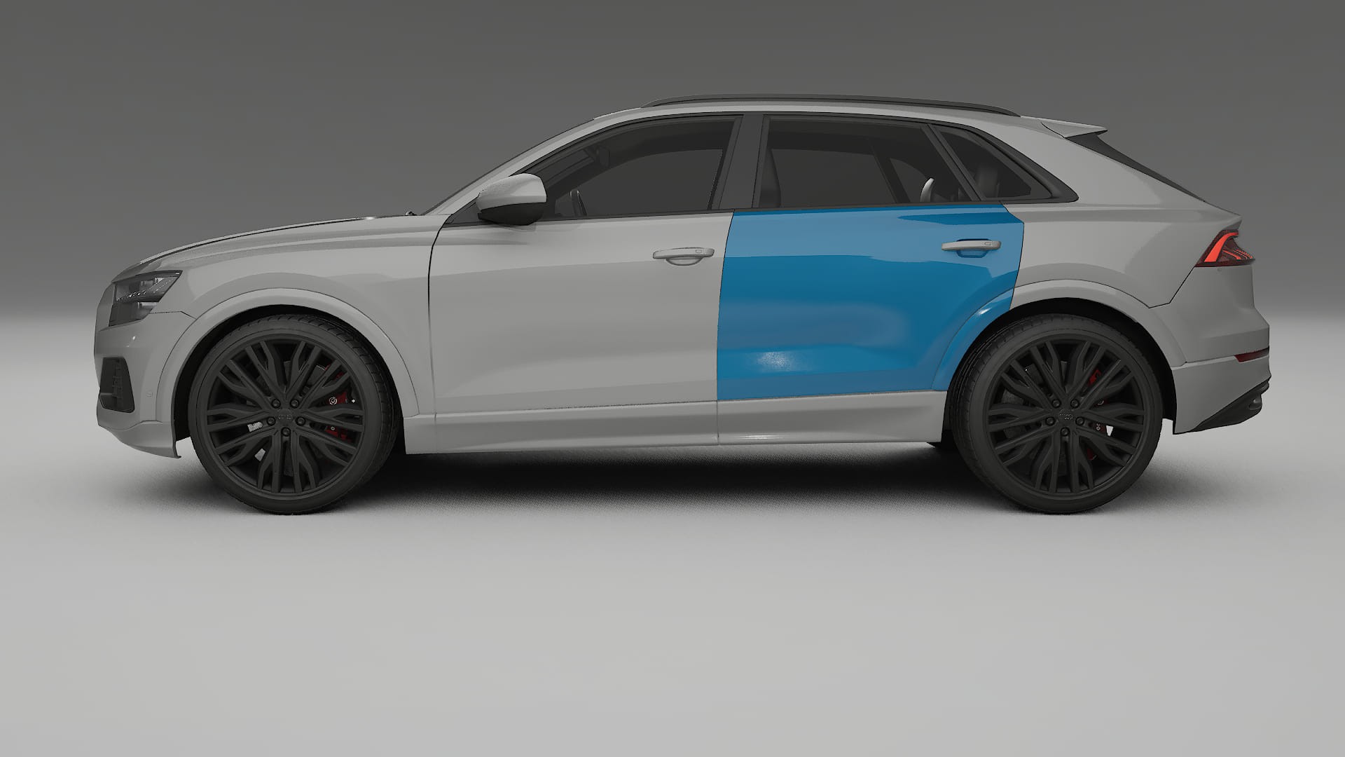 Audi Q8 F1 prefacelift Paint Protection Film | CrystalGuard Transparent PPF Full Pre-Cut Kit