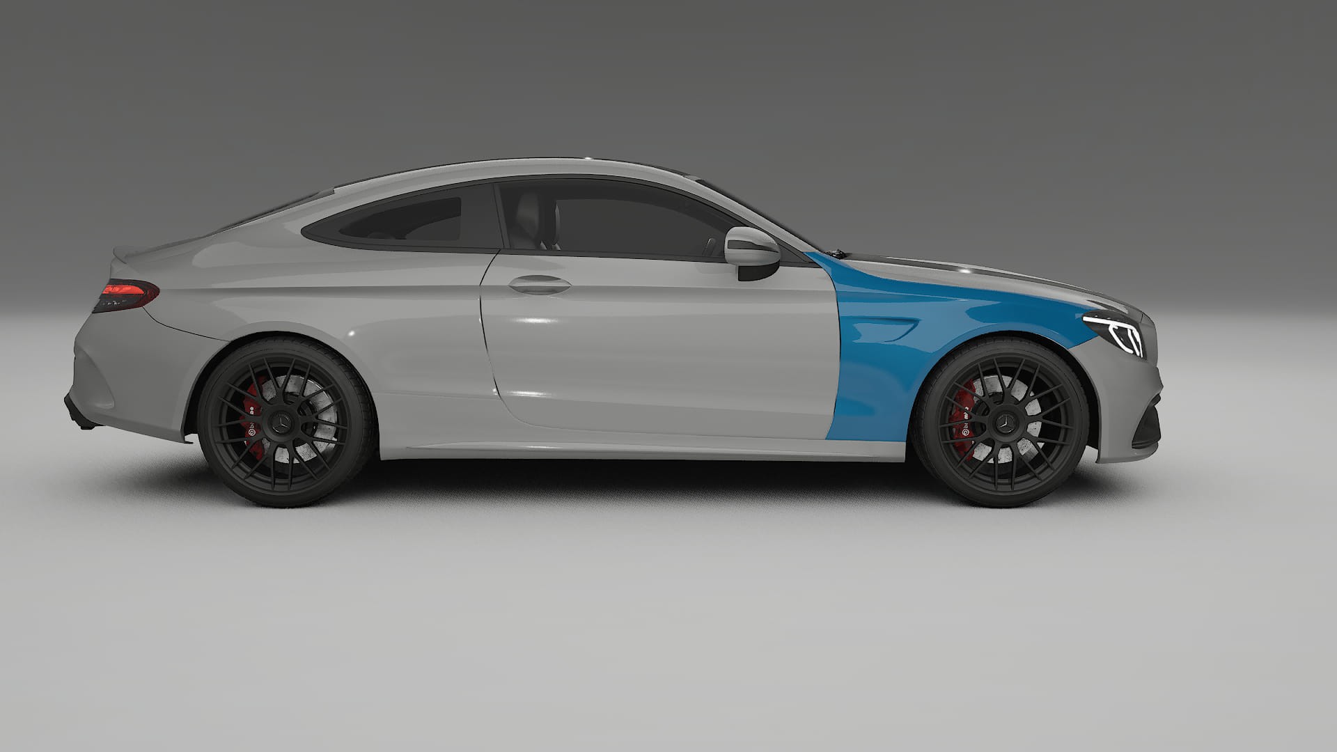 Mercedes C63 AMG W205 Coupe Paint Protection Film | CrystalGuard Transparent PPF Full Pre-Cut Kit
