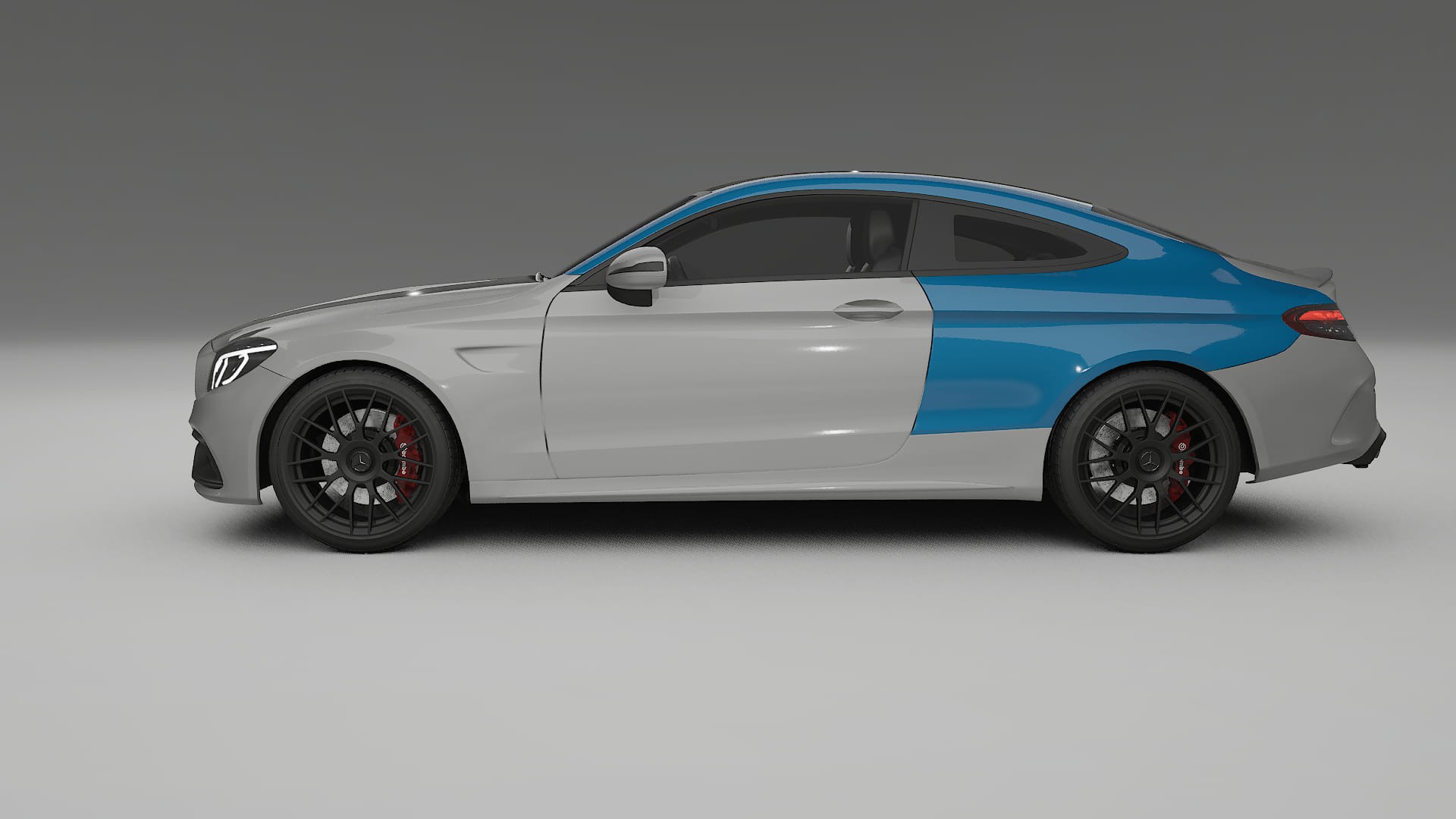 Mercedes C63 AMG W205 Coupe Paint Protection Film | CrystalGuard Transparent PPF Full Pre-Cut Kit