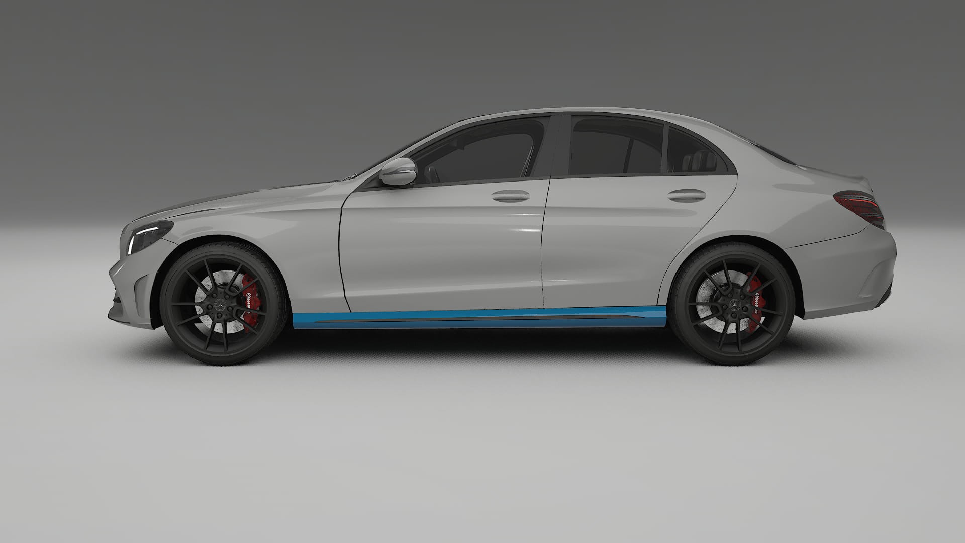 Mercedes C-Class W205 AMG sedan Paint Protection Film | CrystalGuard Transparent PPF Full Pre-Cut Kit