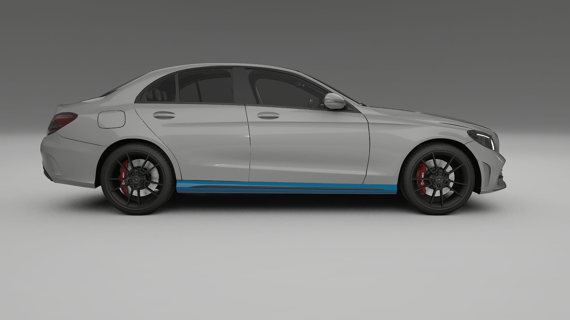 Mercedes C-Class W205 AMG sedan Paint Protection Film | CrystalGuard Transparent PPF Full Pre-Cut Kit