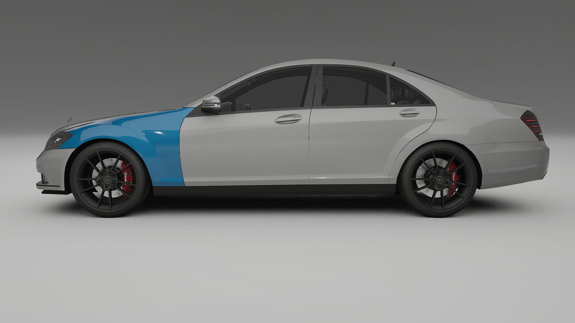 Mercedes S-class W221 facelift Paint Protection Film | CrystalGuard Transparent PPF Full Pre-Cut Kit