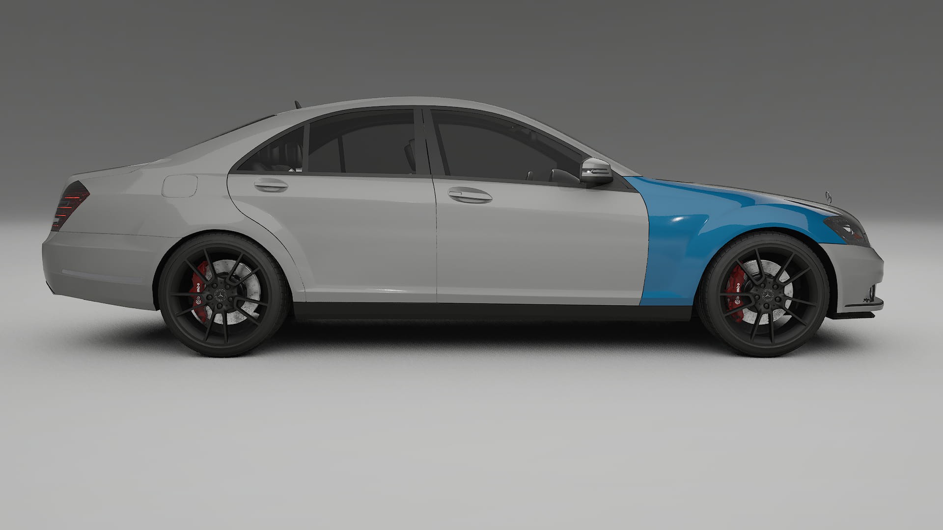 Mercedes S-class W221 facelift Paint Protection Film | CrystalGuard Transparent PPF Full Pre-Cut Kit