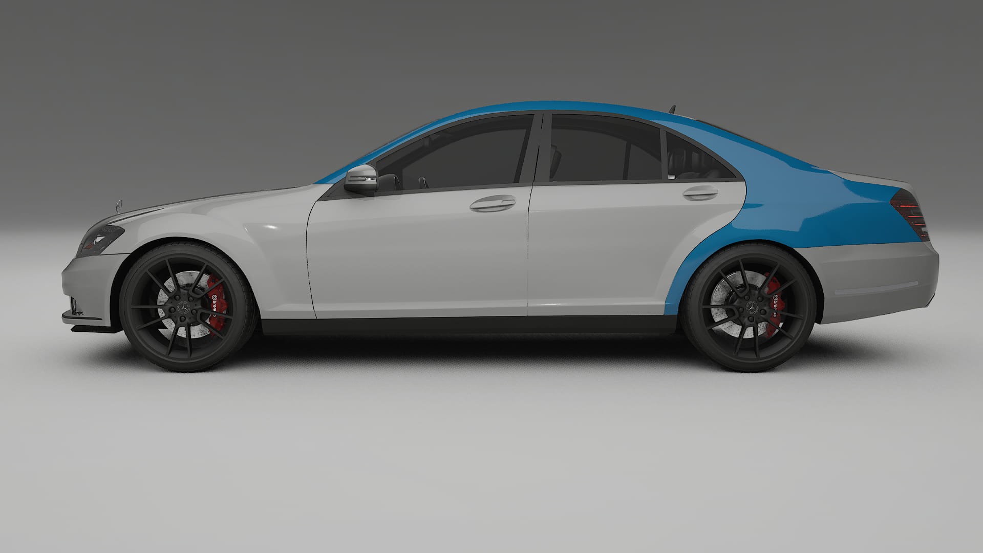 Mercedes S-class W221 facelift Paint Protection Film | CrystalGuard Transparent PPF Full Pre-Cut Kit