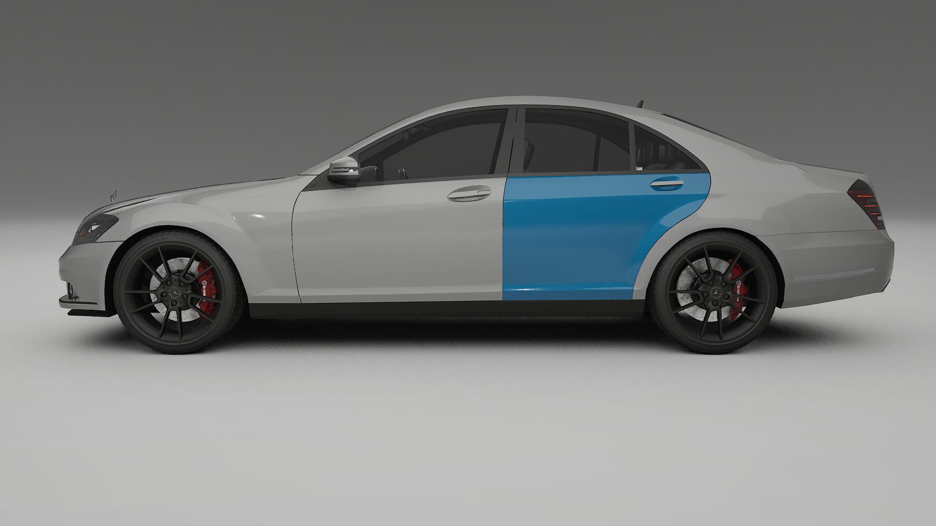 Mercedes S-class W221 facelift Paint Protection Film | CrystalGuard Transparent PPF Full Pre-Cut Kit