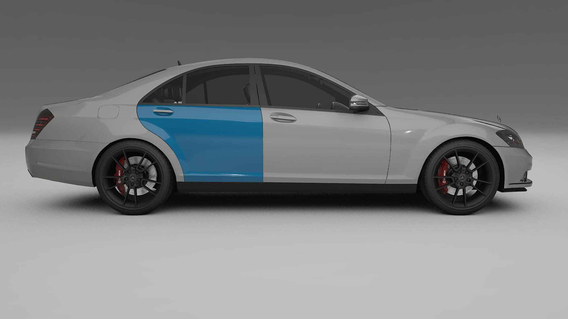 Mercedes S-class W221 facelift Paint Protection Film | CrystalGuard Transparent PPF Full Pre-Cut Kit