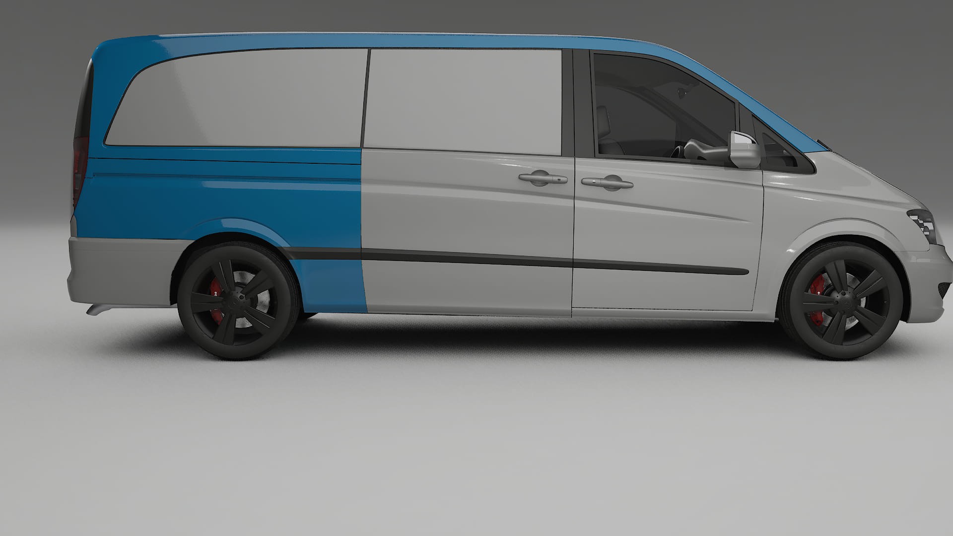 Mercedes Viano Extralong W439 Facelift Paint Protection Film | CrystalGuard Transparent PPF Full Pre-Cut Kit