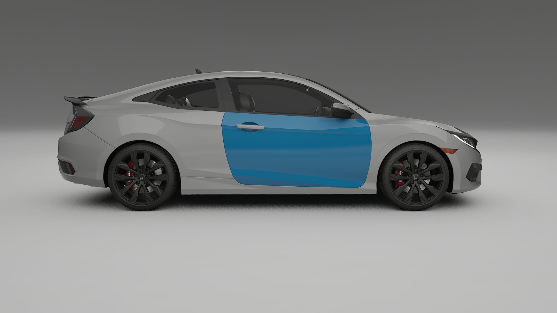 Honda Civic coupe prefacelift Paint Protection Film | CrystalGuard Transparent PPF Full Pre-Cut Kit