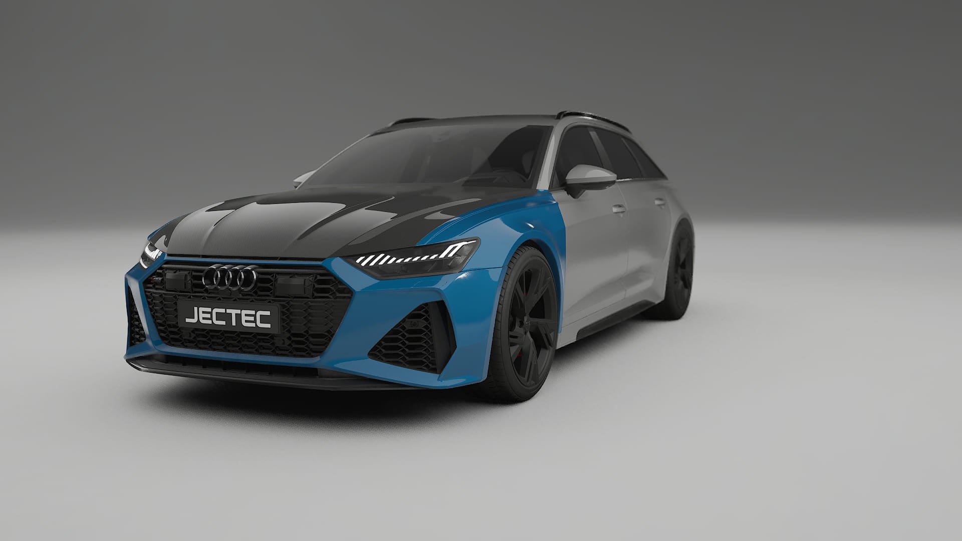Audi RS6 Avant C8 facelift PPF | CrystalGuard Front Kit with Carbon Bonnet