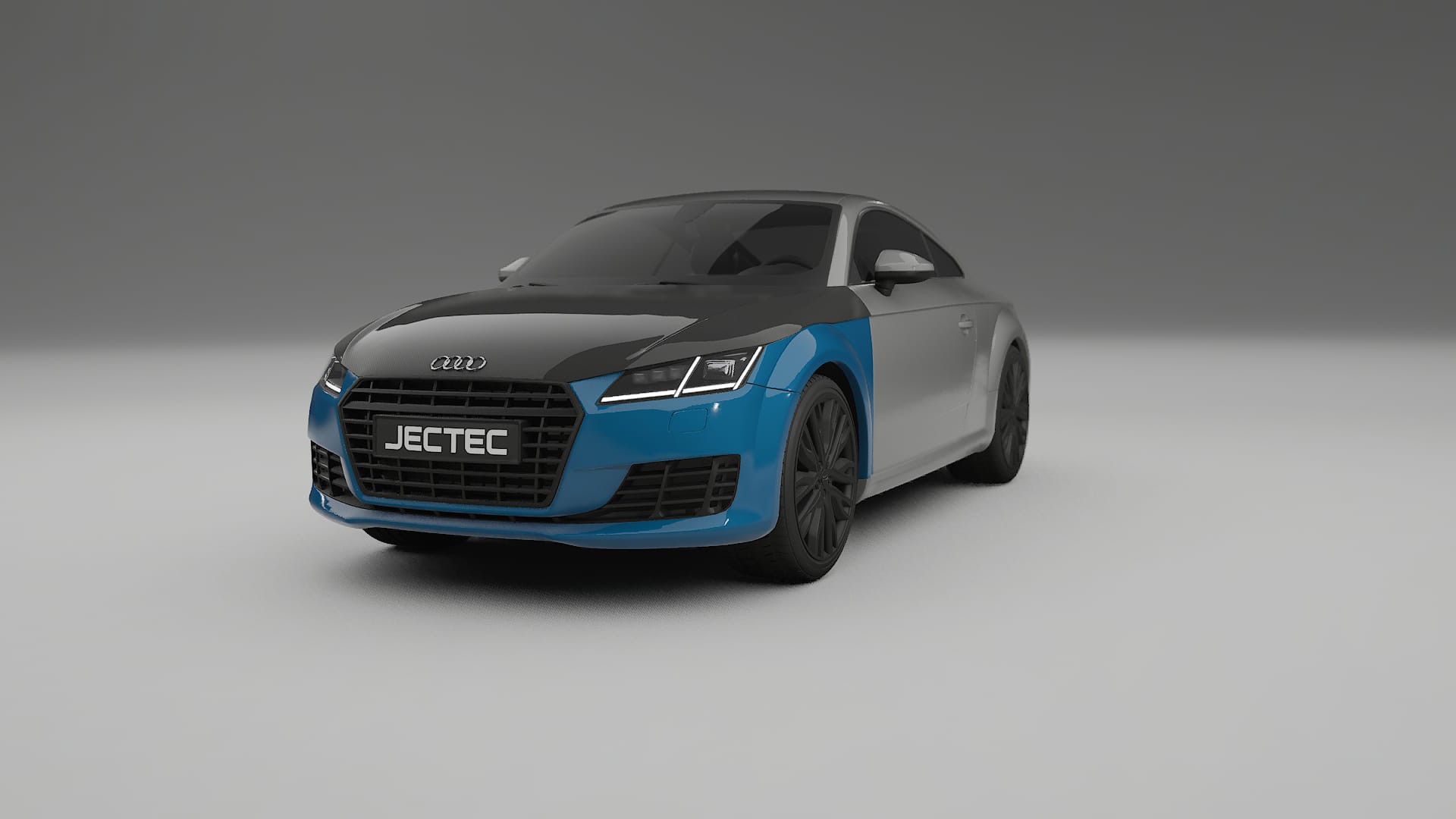 Audi TT Coupe 8S prefacelift PPF | CrystalGuard Front Kit with Carbon Bonnet