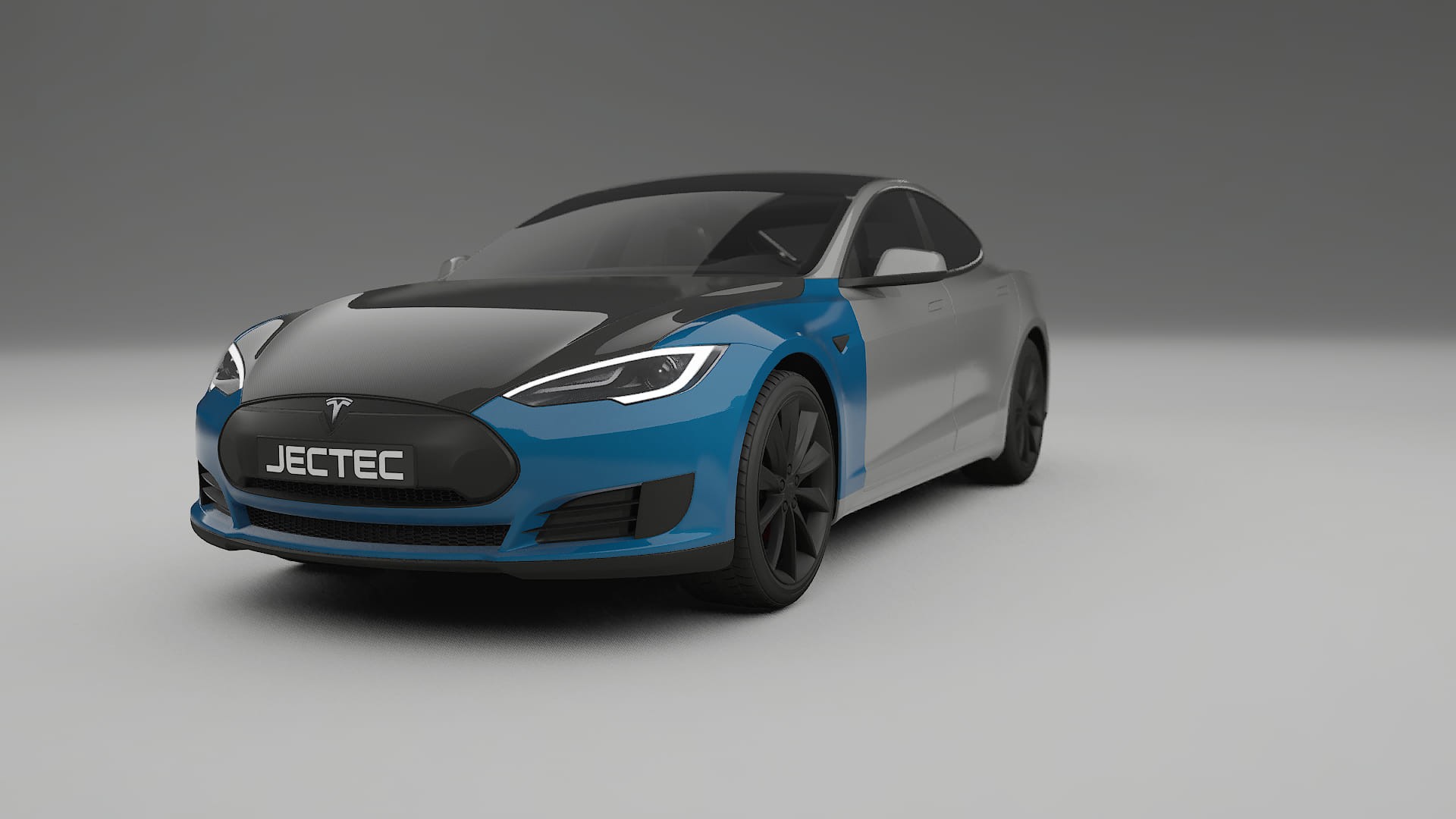 Tesla Model-S PPF | CrystalGuard Front Kit with Carbon Bonnet