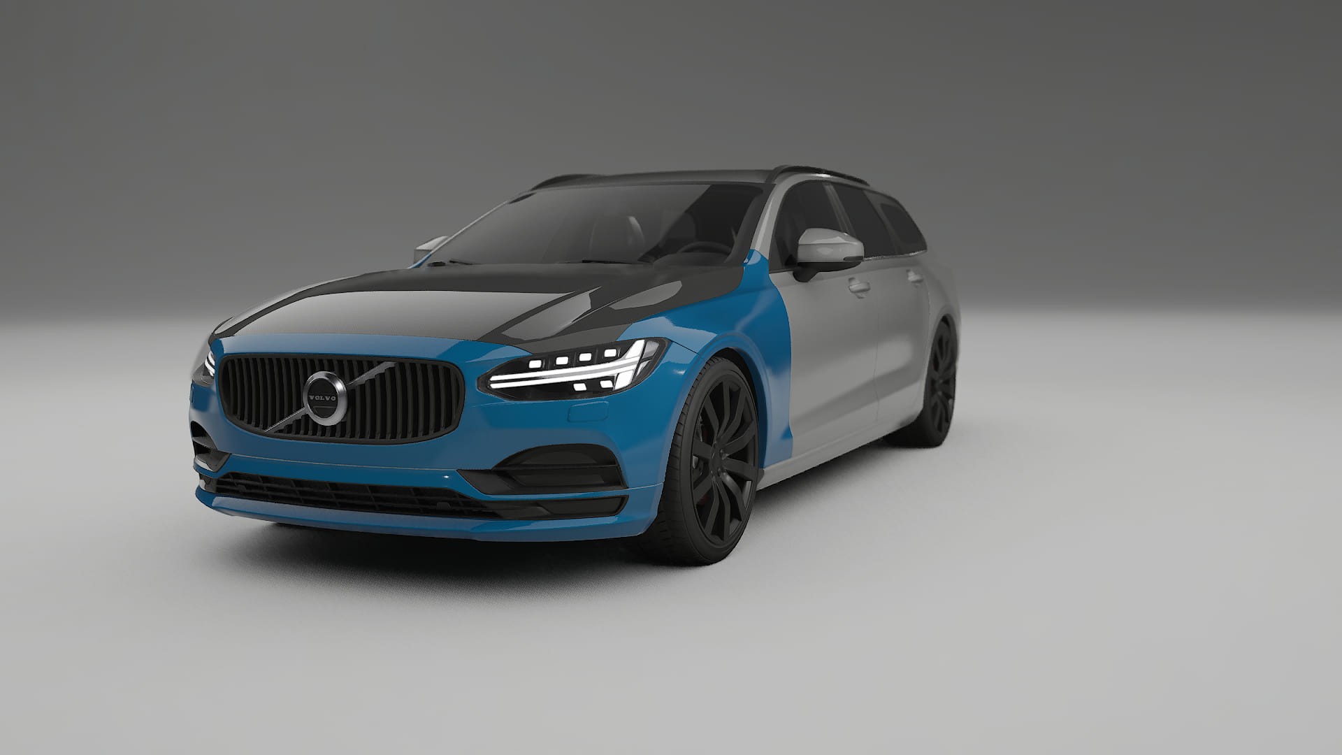Volvo V90 P5 PPF | CrystalGuard Front Kit with Carbon Bonnet