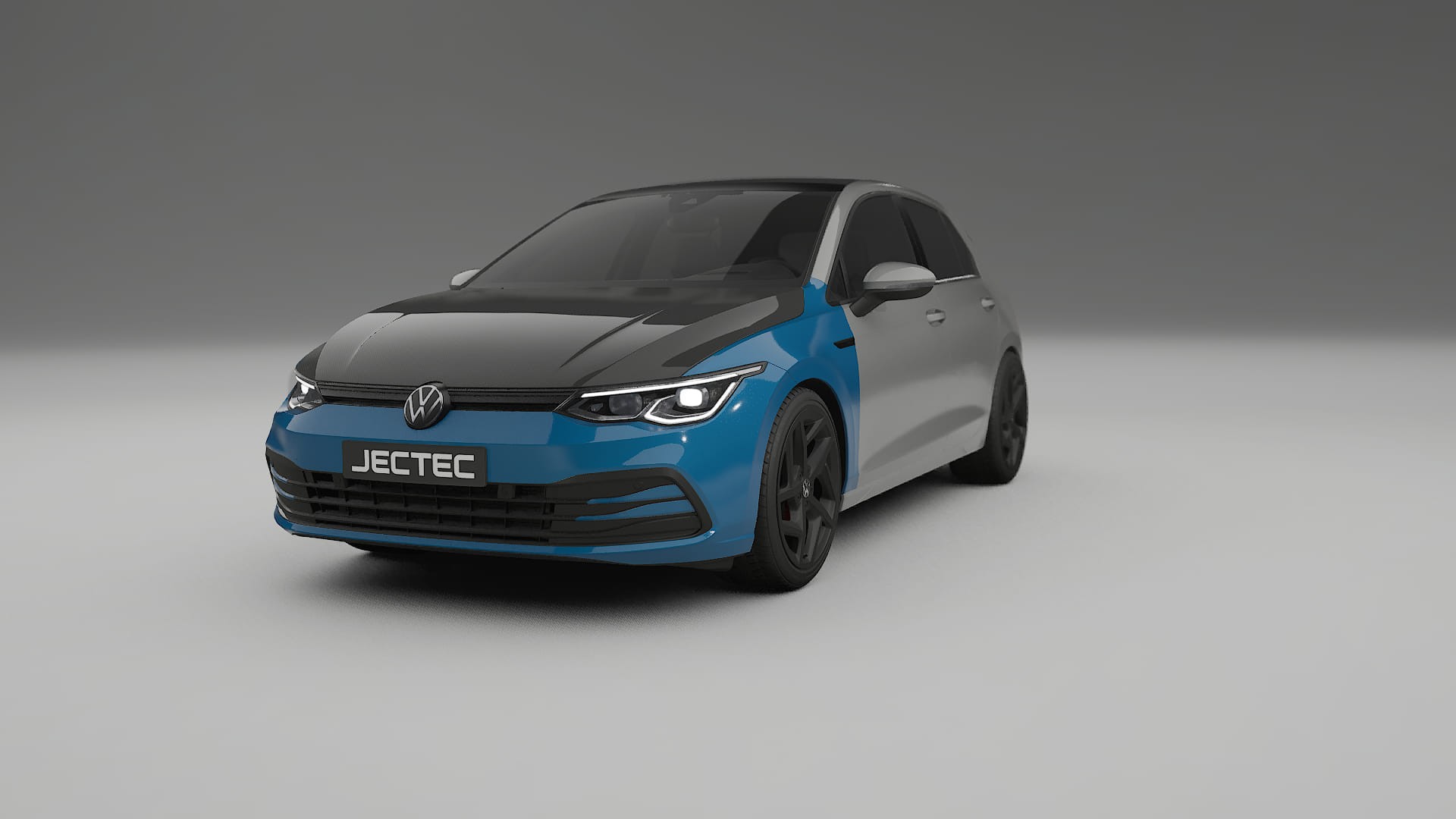 VW Golf Mk8 PPF | CrystalGuard Front Kit with Carbon Bonnet