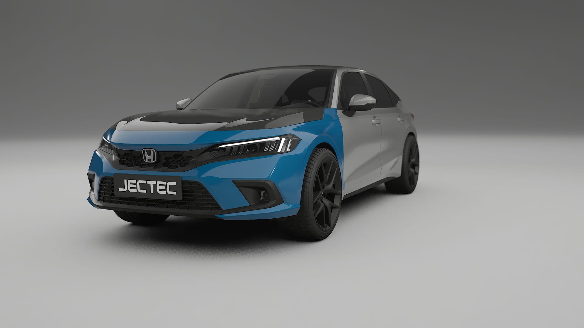 Honda Civic hatchback PPF | CrystalGuard Front Kit with Carbon Bonnet