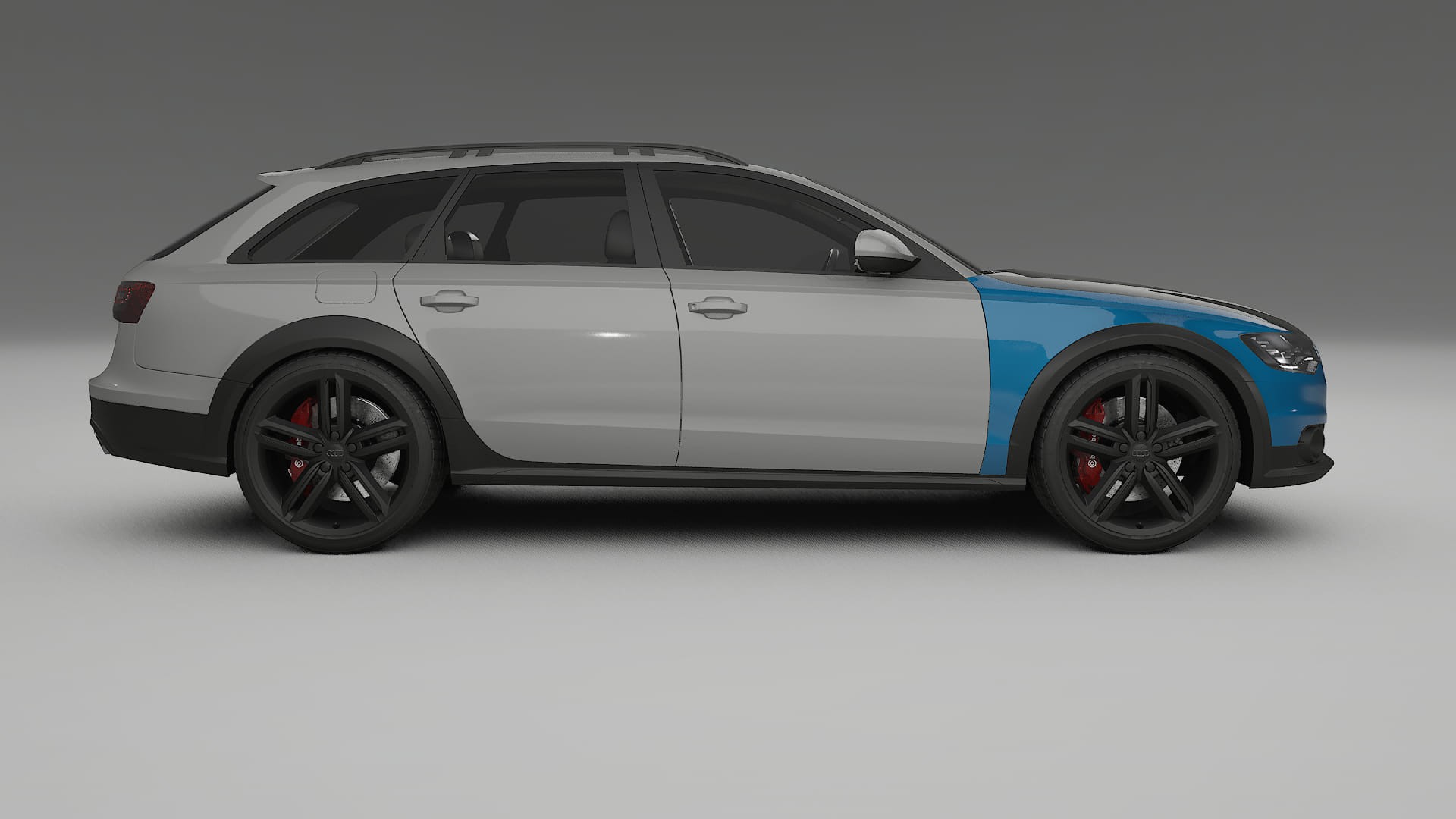 Audi A6 Allroad C7 prefacelift PPF | CrystalGuard Front Kit with Carbon Bonnet