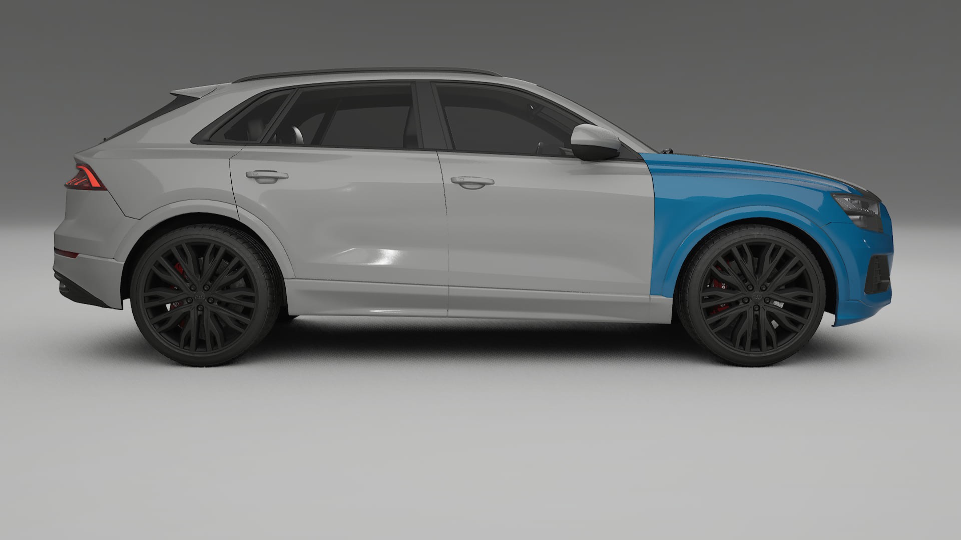 Audi Q8 F1 prefacelift PPF | CrystalGuard Front Kit with Carbon Bonnet 2