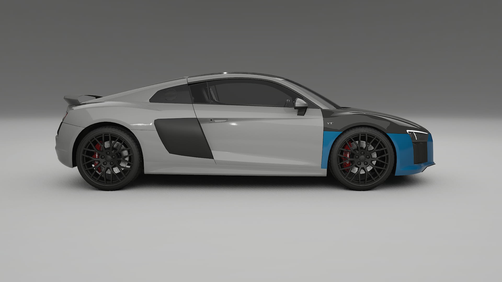 Audi R8 typ-4S prefacelift PPF | CrystalGuard Front Kit with Carbon Bonnet 2