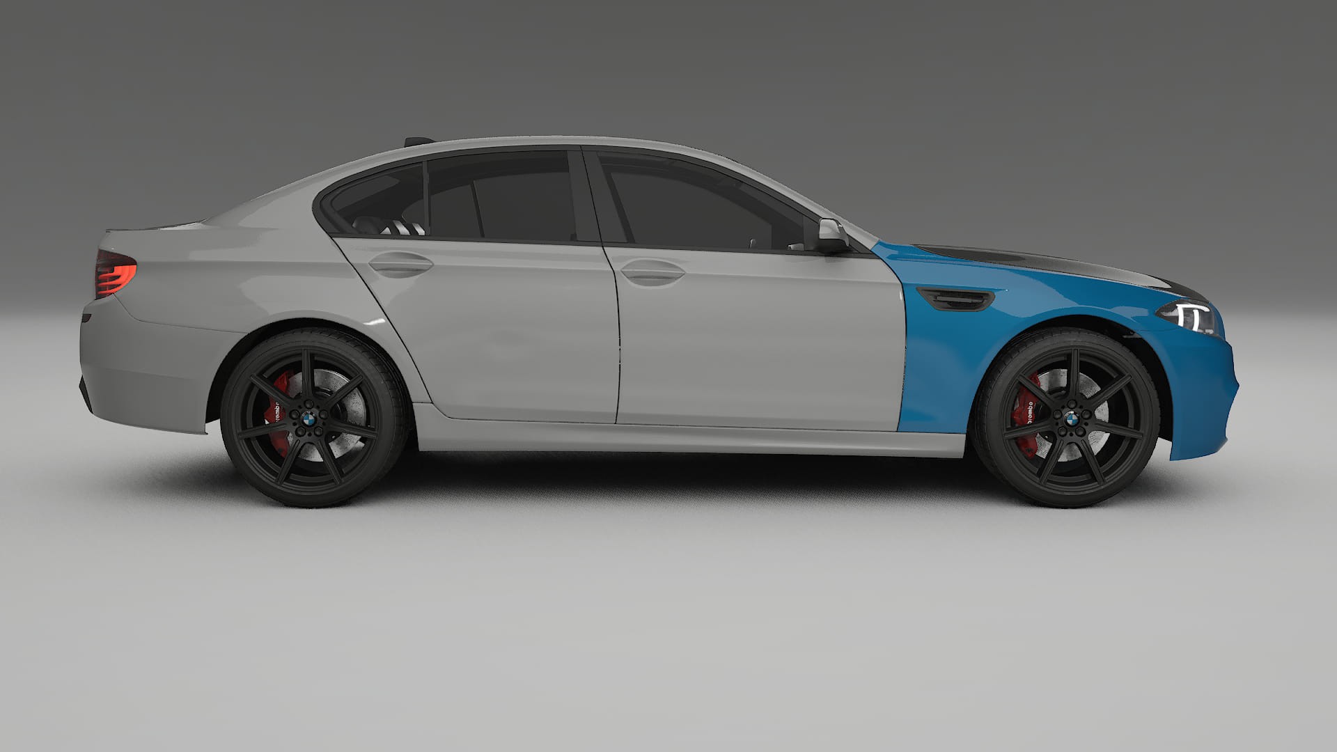 BMW M5 F10 PPF | CrystalGuard Front Kit with Carbon Bonnet