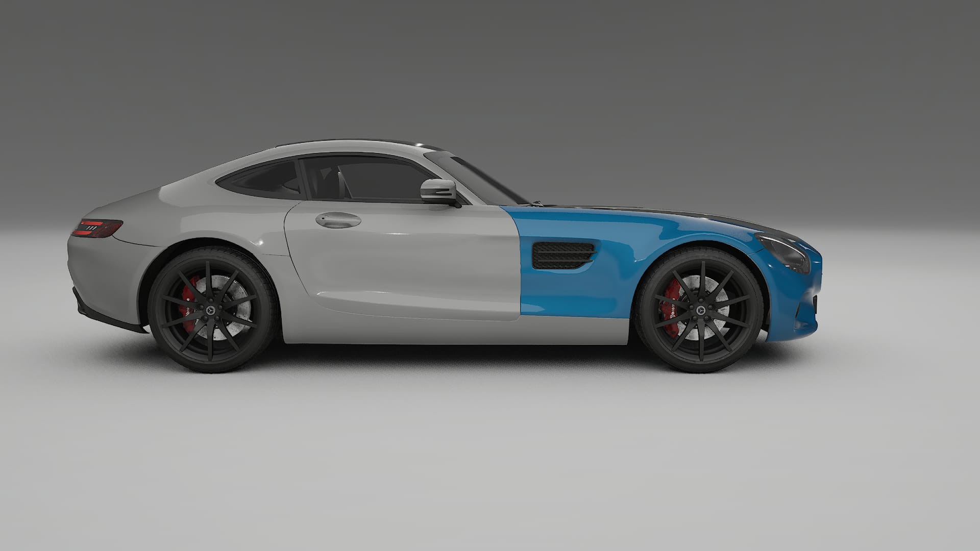 Mercedes AMG GT C190 Coupe PPF | CrystalGuard Front Kit with Carbon Bonnet