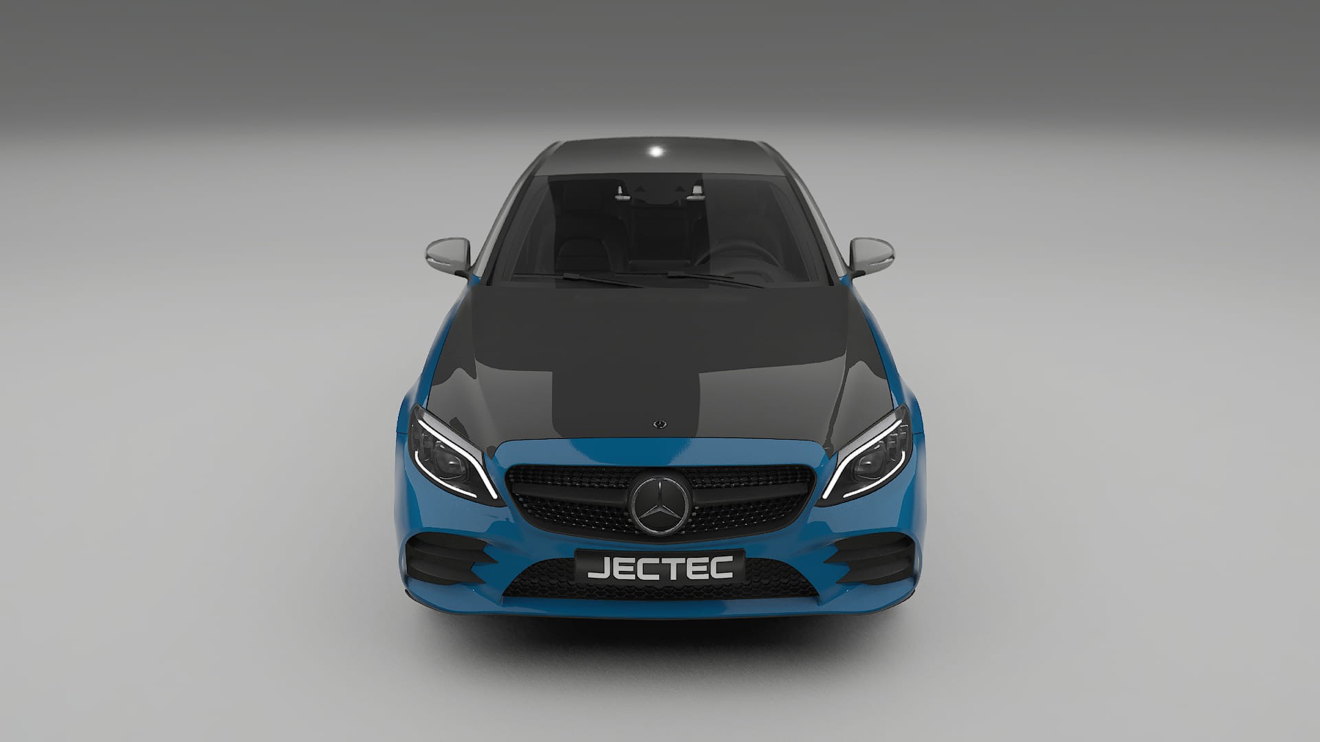 Mercedes C-Class W205 AMG sedan PPF | CrystalGuard Front Kit with Carbon Bonnet