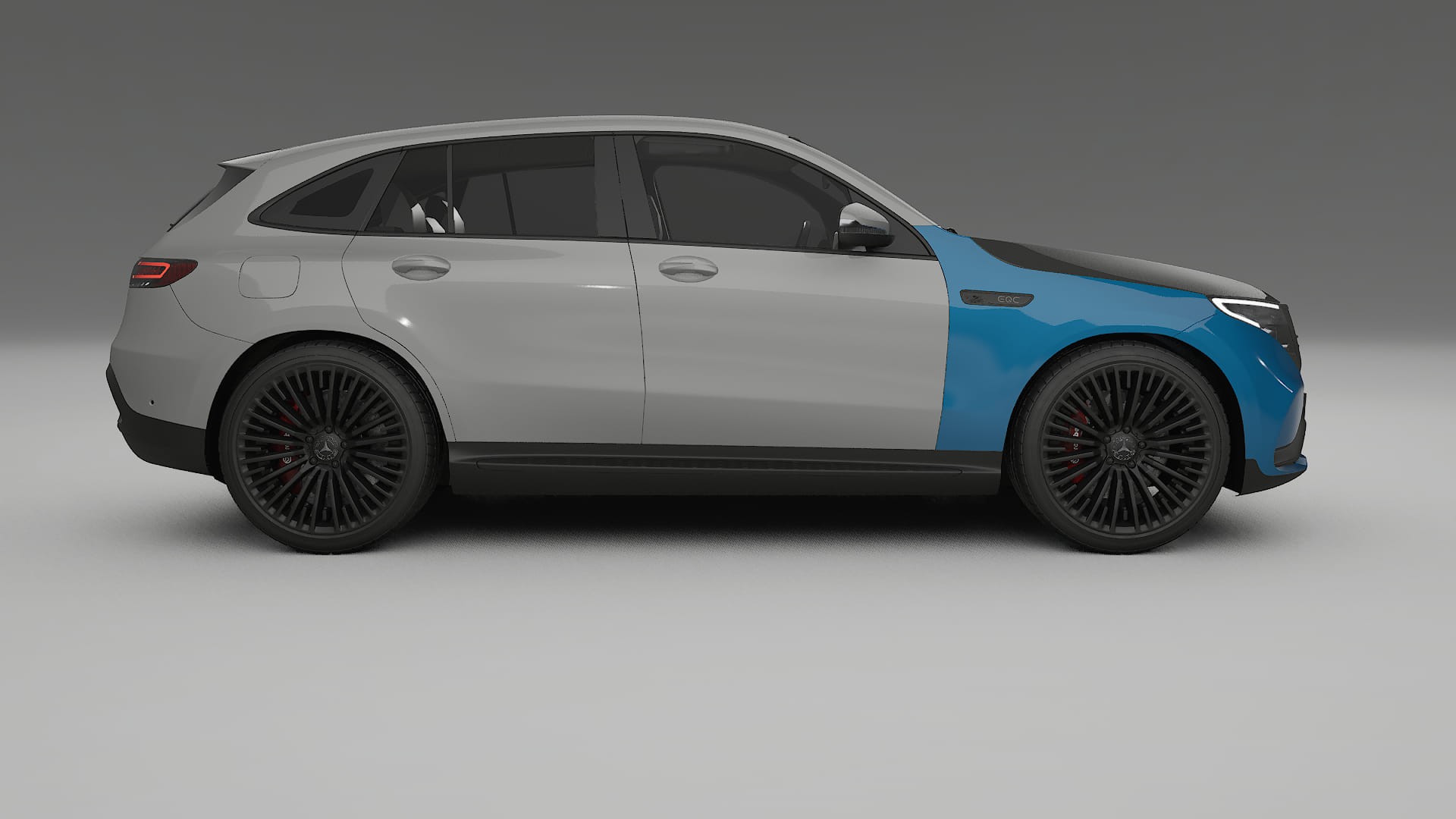 Mercedes EQC AMG PPF | CrystalGuard Front Kit with Carbon Bonnet
