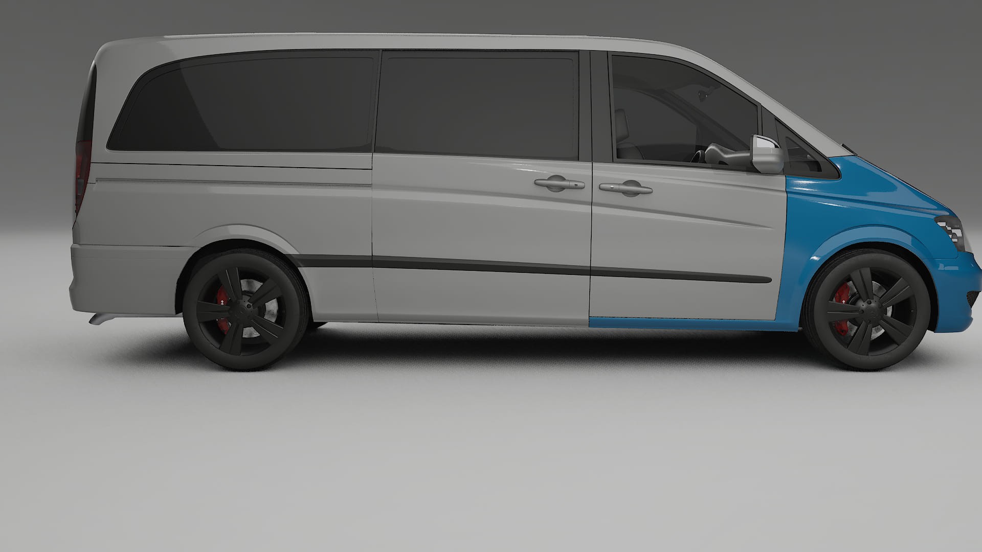 Mercedes Viano Extralong W439 Facelift PPF | CrystalGuard Front Kit with Carbon Bonnet