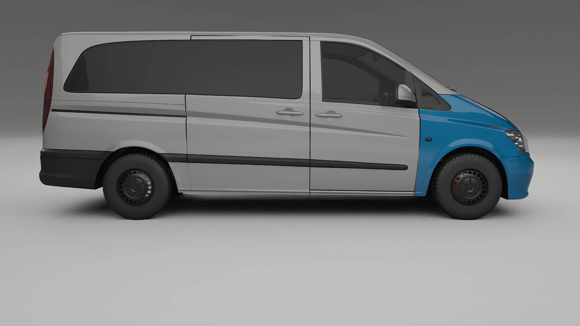 Mercedes Vito Short W639 facelift PPF | CrystalGuard Front Kit with Carbon Bonnet