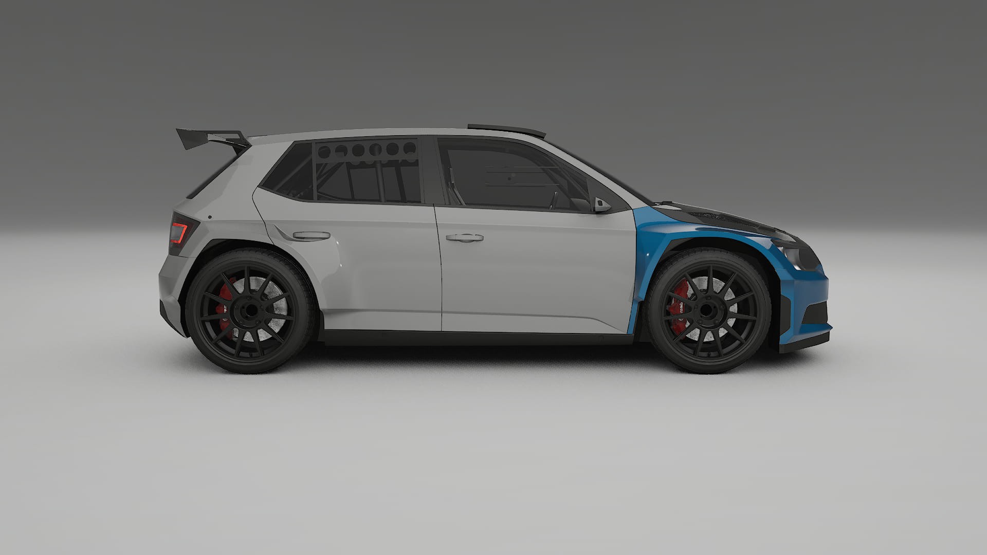 Škoda Fabia R5 6V PPF | CrystalGuard Front Kit with Carbon Bonnet 2