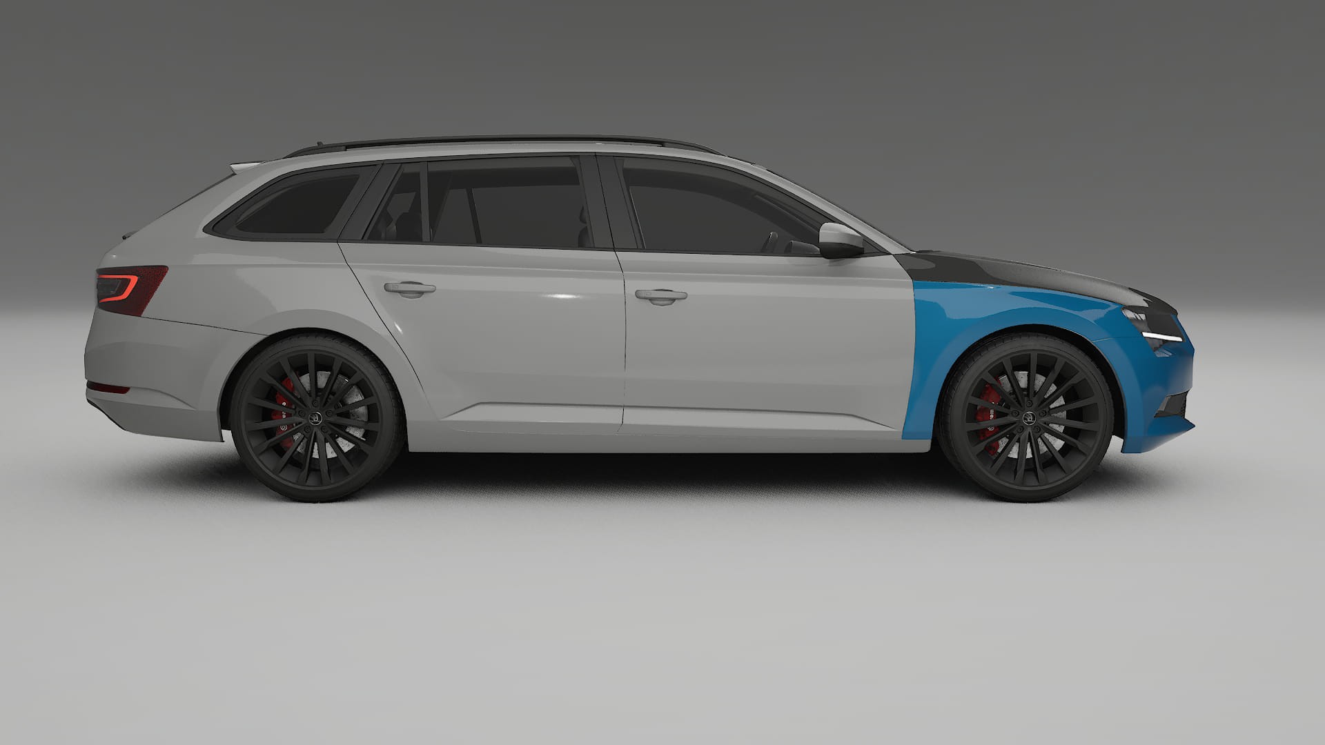 Škoda Superb B8 PPF | CrystalGuard Front Kit with Carbon Bonnet