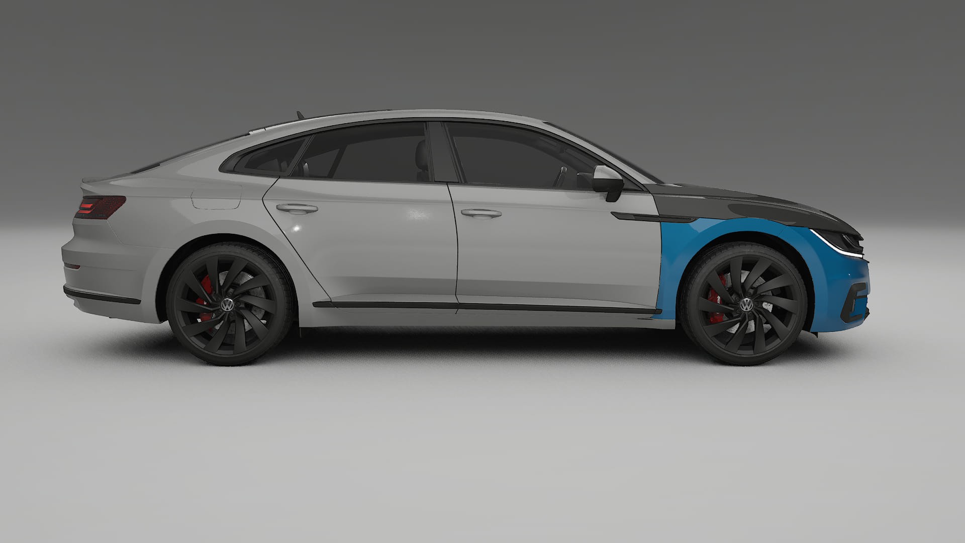 VW Arteon R 3H prefacelift PPF | CrystalGuard Front Kit with Carbon Bonnet 2