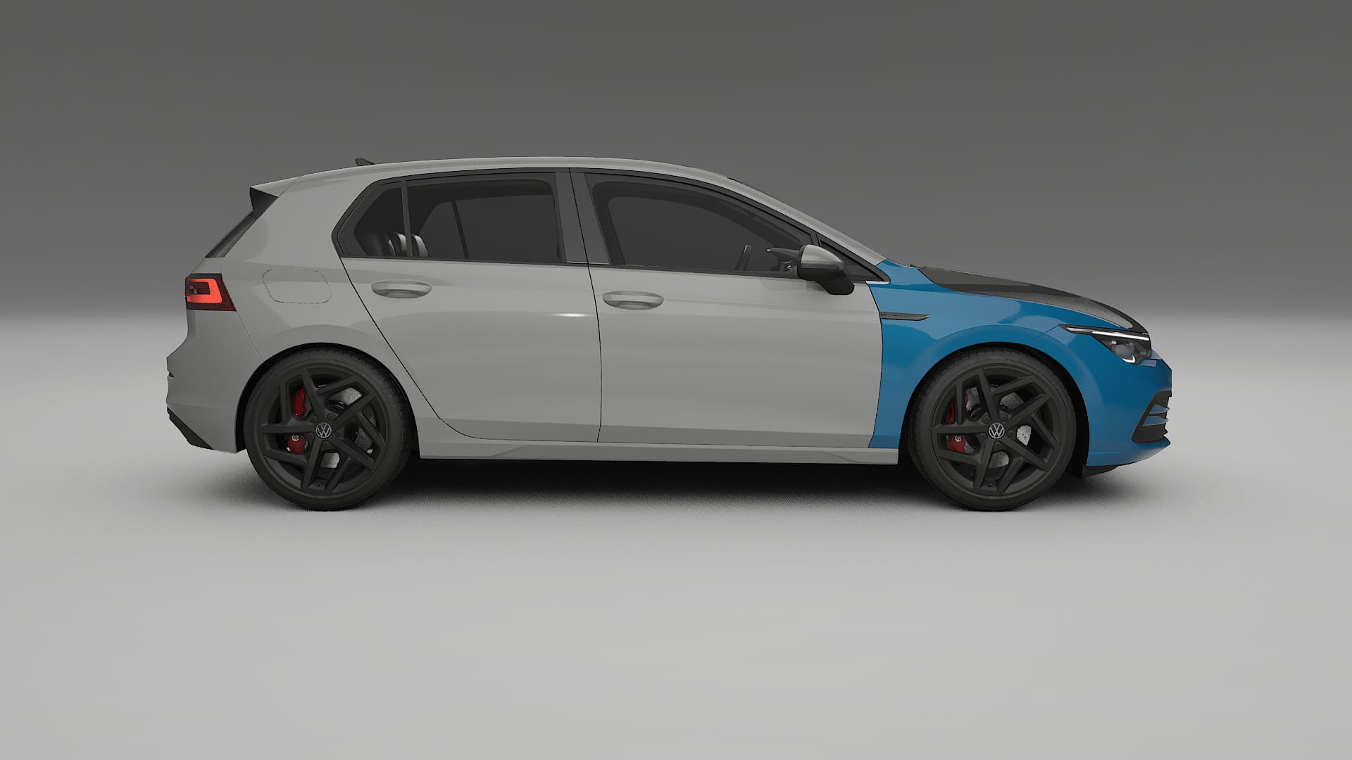 VW Golf Mk8 PPF | CrystalGuard Front Kit with Carbon Bonnet 2
