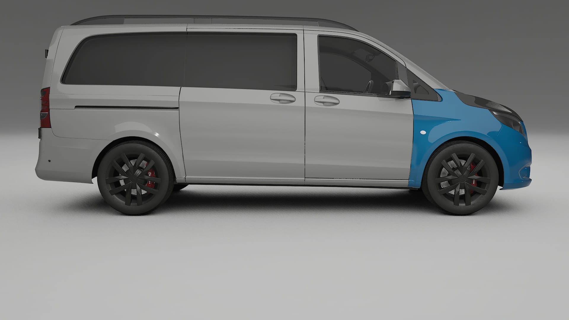 Mercedes Vito-Short W447 prefacelift PPF | CrystalGuard Front Kit with Carbon Bonnet 2