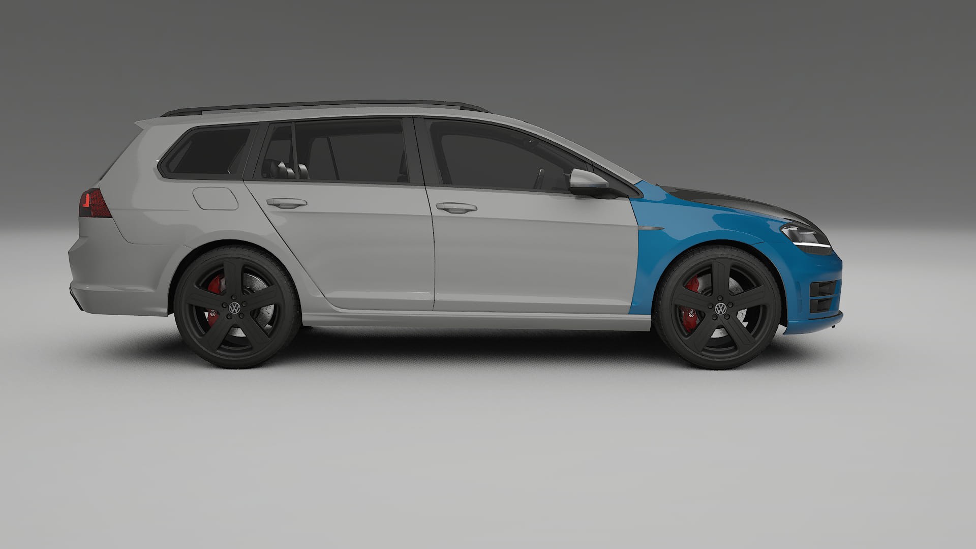 VW Golf Variant Mk7 PPF | CrystalGuard Front Kit with Carbon Bonnet