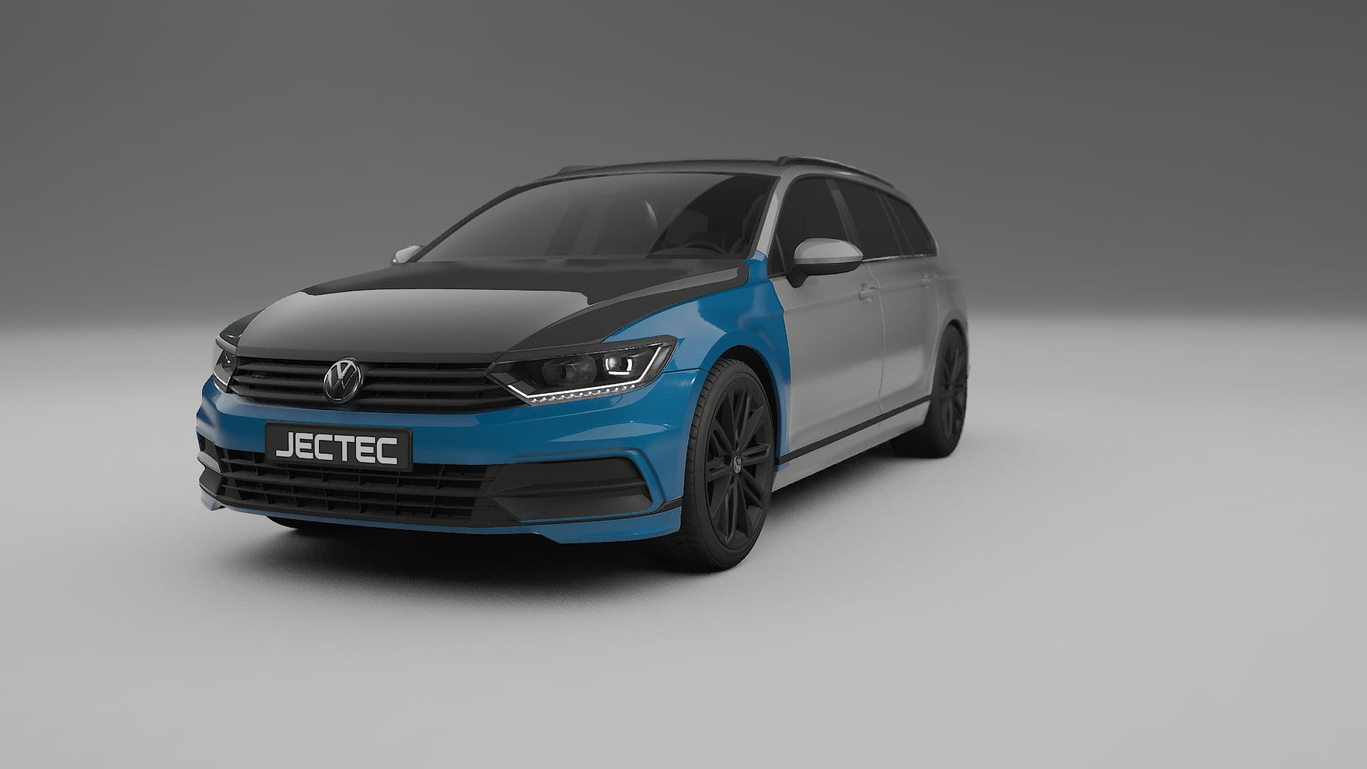 VW Passat Variant-R B8 PPF | CrystalGuard Front Kit with Carbon Bonnet