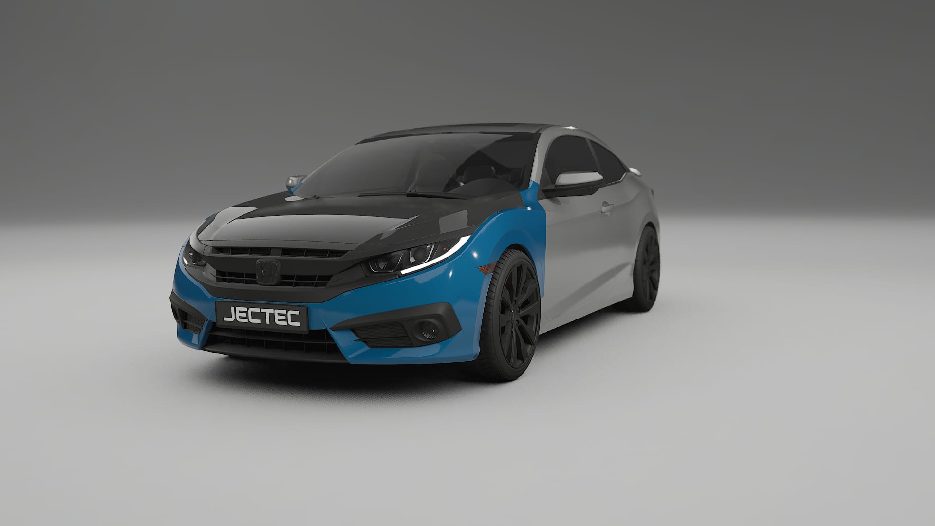 Honda Civic coupe prefacelift PPF | CrystalGuard Front Kit with Carbon Bonnet