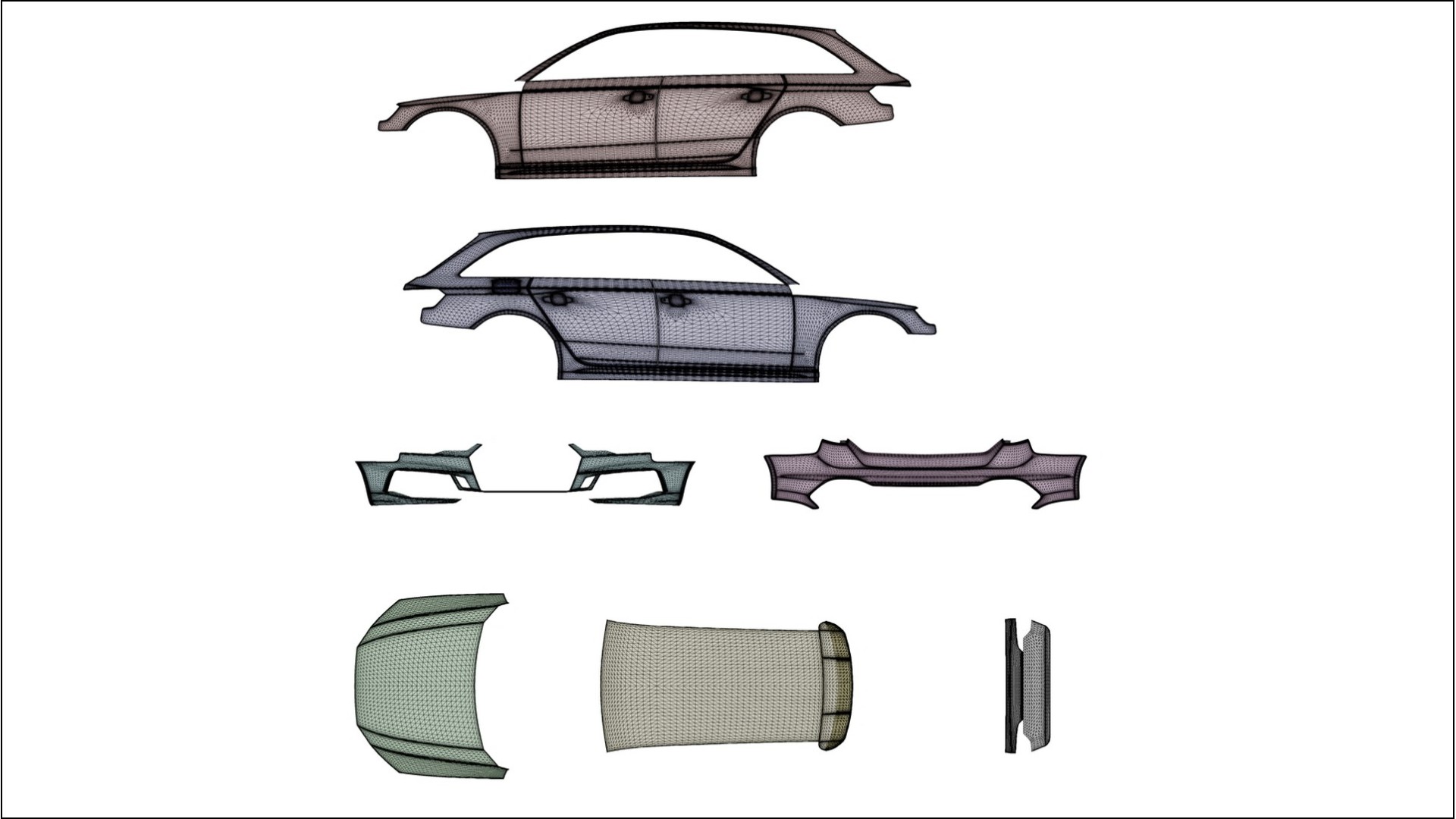 Audi RS4 Avant B9 prefacelift pre-LCI COBRA 11 Designed Wrap PPF Kit – Printable Polyurethane Film 2