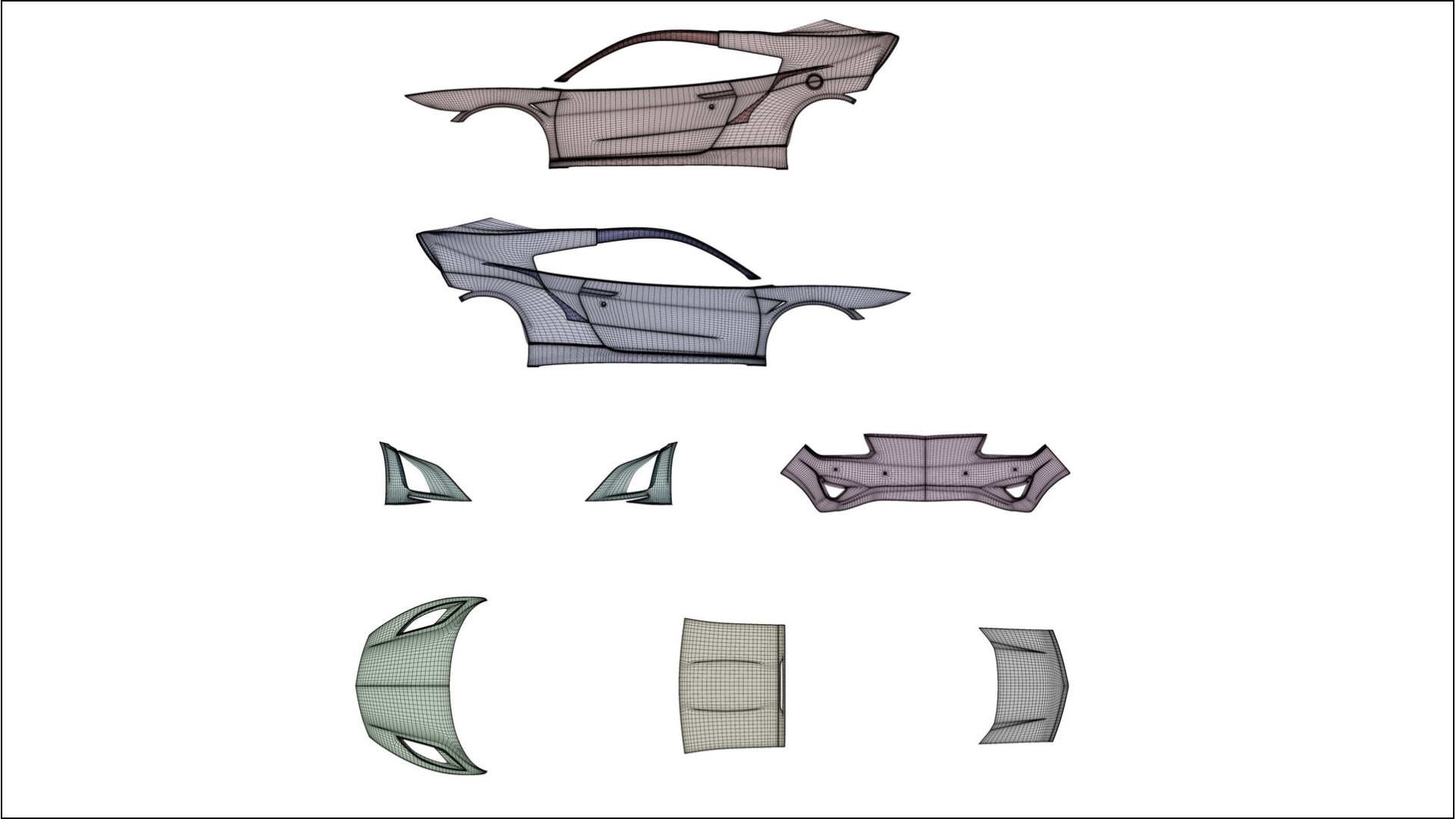 Honda NSX prefacelift pre-LCI COBRA 11 Designed Wrap PPF Kit – Printable Polyurethane Film