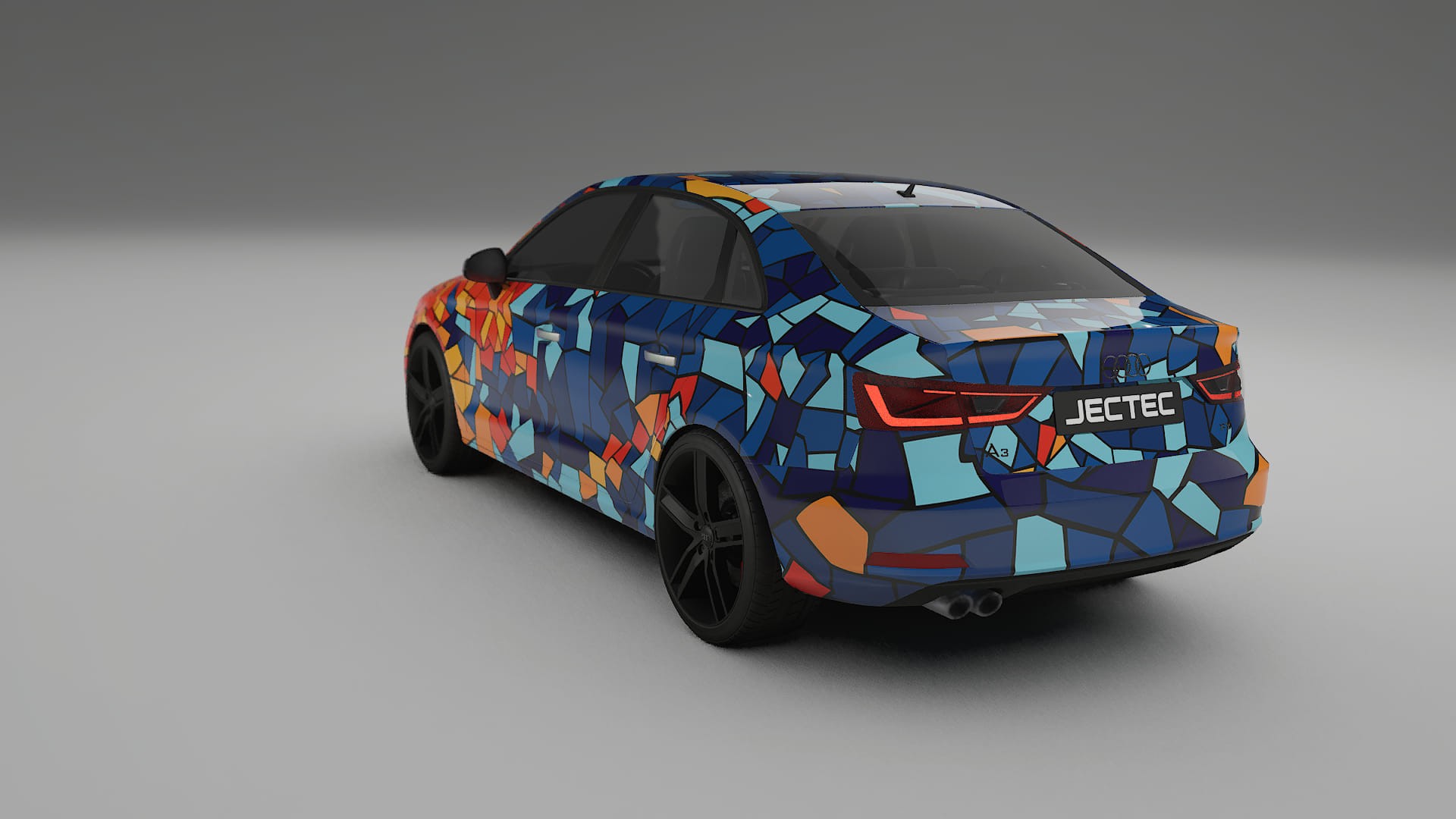 Audi A3 8V sedan prefacelift pre-LCI BARCELONA Designed Wrap PPF Kit – Printable Polyurethane Film