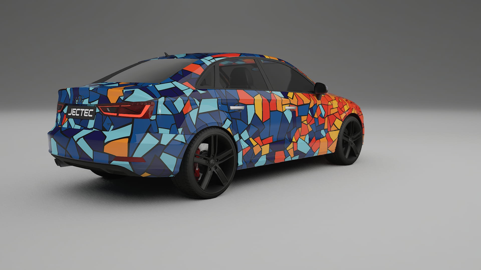 Audi A3 8V sedan prefacelift pre-LCI BARCELONA Designed Wrap PPF Kit – Printable Polyurethane Film