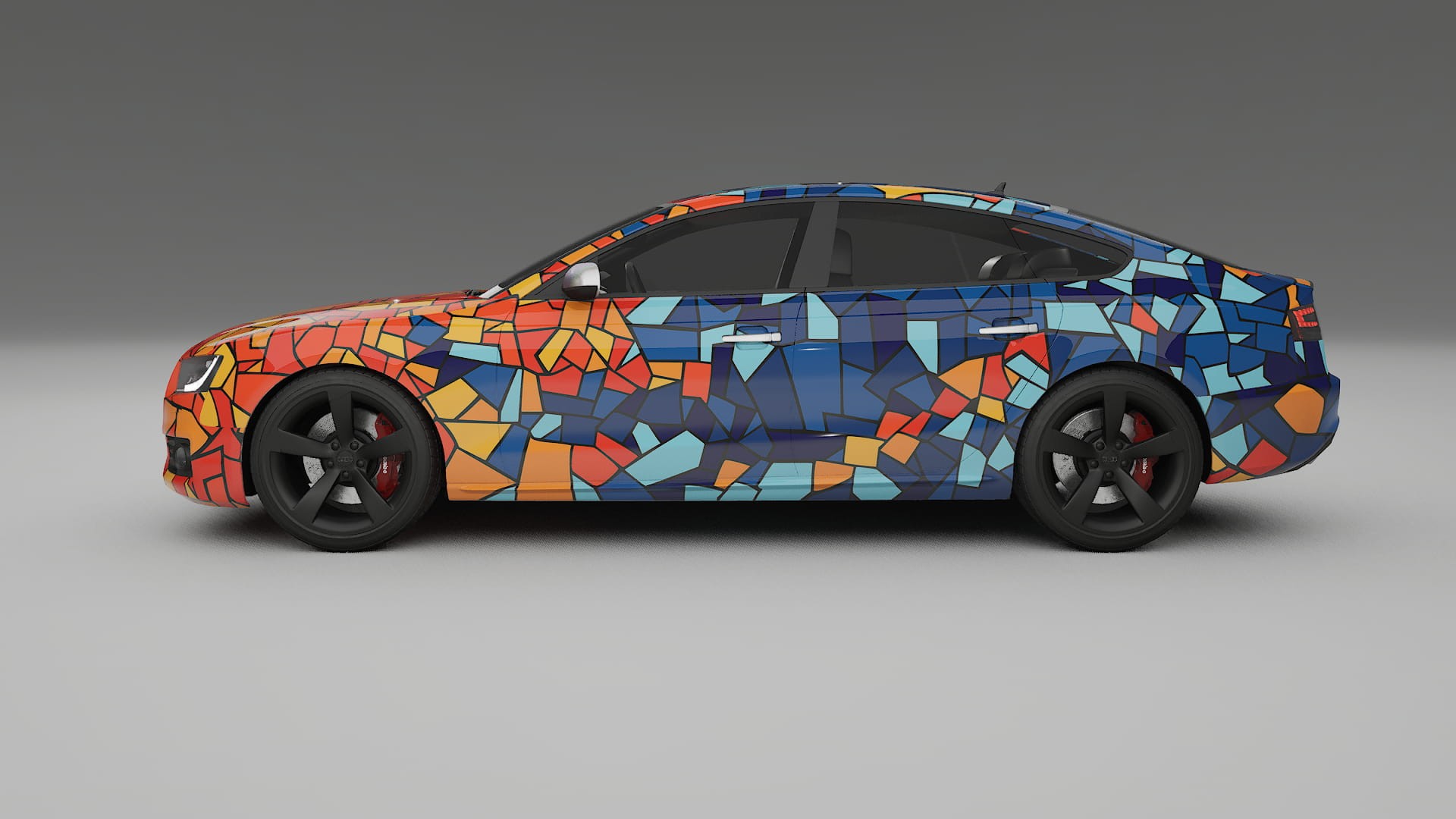 Audi A5 8T Sportback prefacelift pre-LCI BARCELONA Designed Wrap PPF Kit – Printable Polyurethane Film