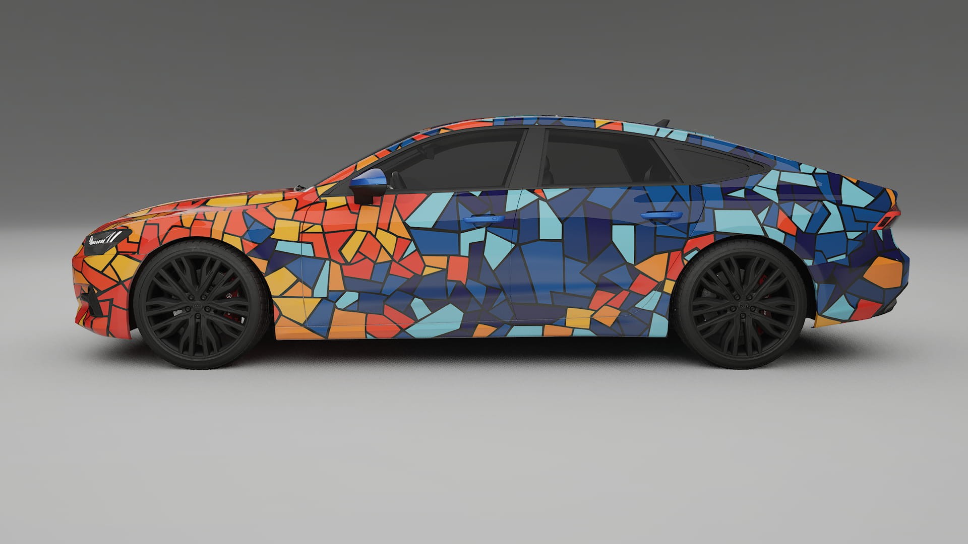 Audi A7 C8 Sportback prefacelift pre-LCI BARCELONA Designed Wrap PPF Kit – Printable Polyurethane Film