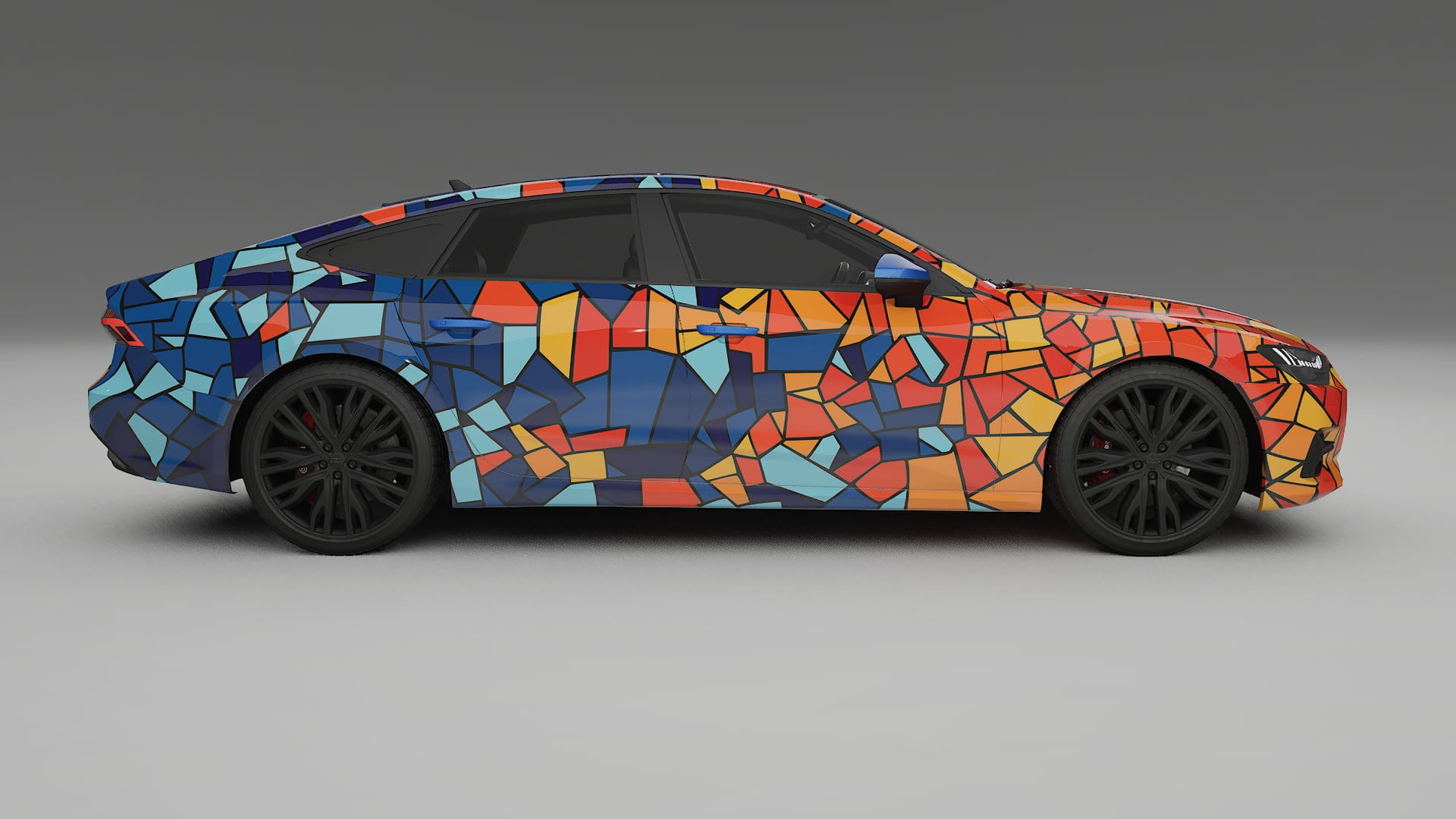 Audi A7 C8 Sportback prefacelift pre-LCI BARCELONA Designed Wrap PPF Kit – Printable Polyurethane Film