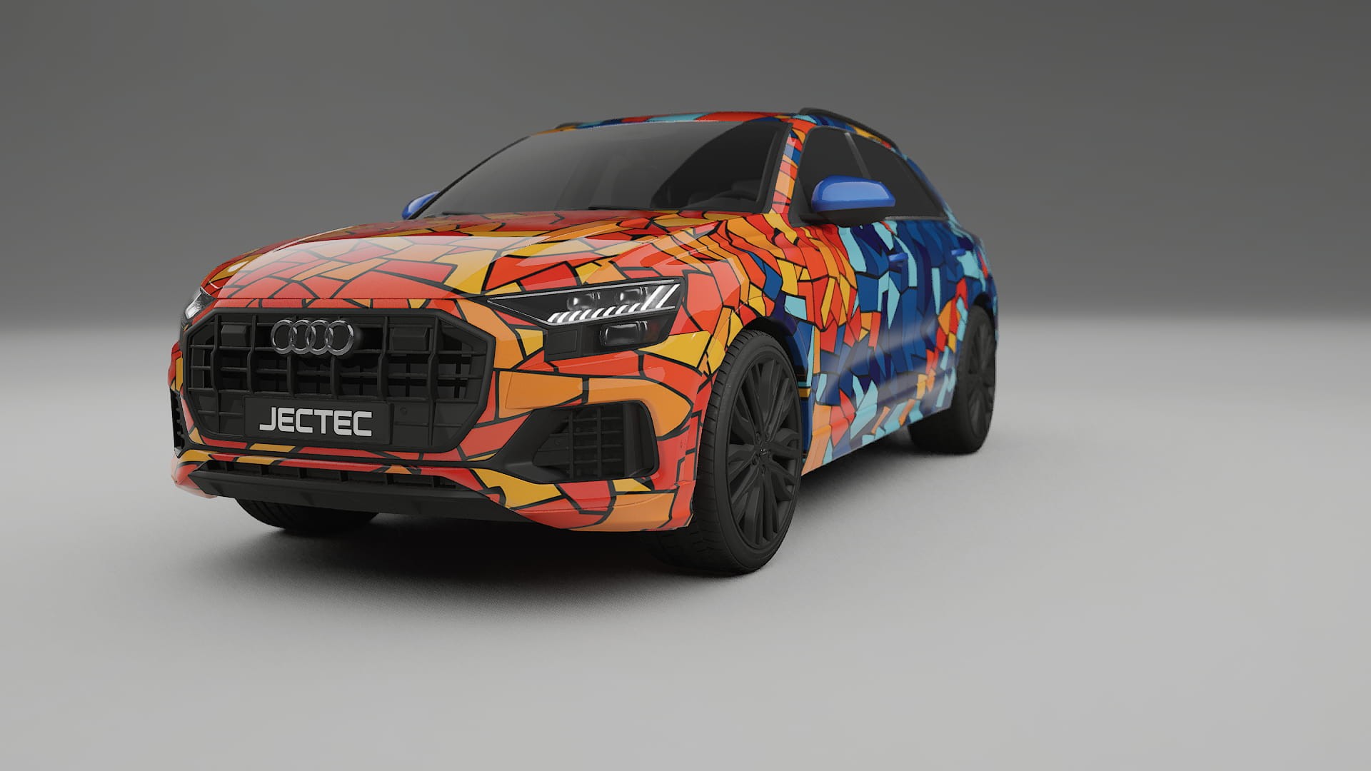 Audi Q8 F1 prefacelift pre-LCI BARCELONA Designed Wrap PPF Kit – Printable Polyurethane Film
