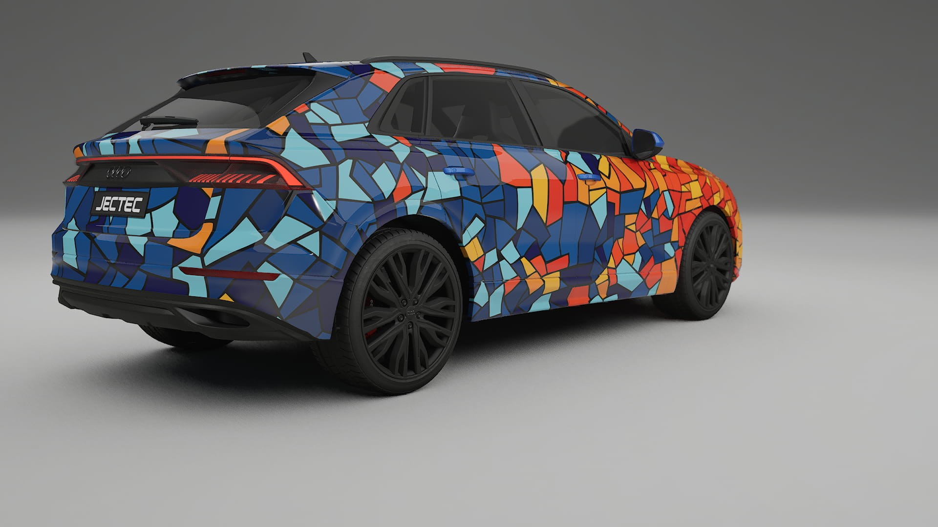 Audi Q8 F1 prefacelift pre-LCI BARCELONA Designed Wrap PPF Kit – Printable Polyurethane Film