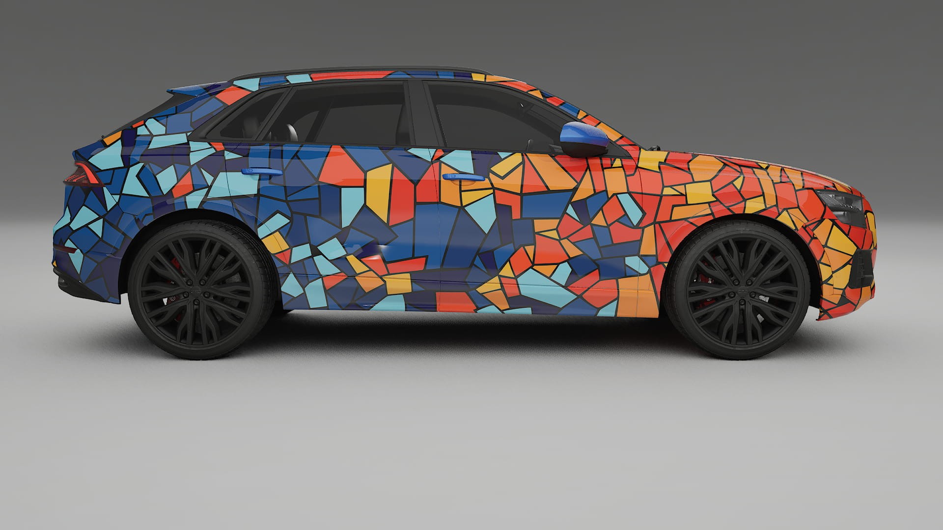 Audi Q8 F1 prefacelift pre-LCI BARCELONA Designed Wrap PPF Kit – Printable Polyurethane Film