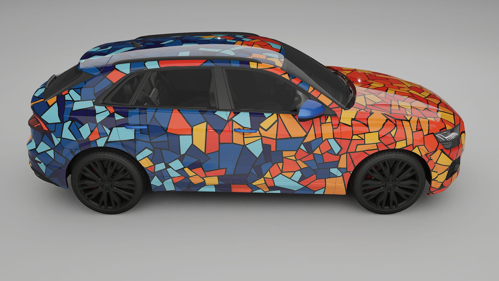 Audi Q8 F1 prefacelift pre-LCI BARCELONA Designed Wrap PPF Kit – Printable Polyurethane Film