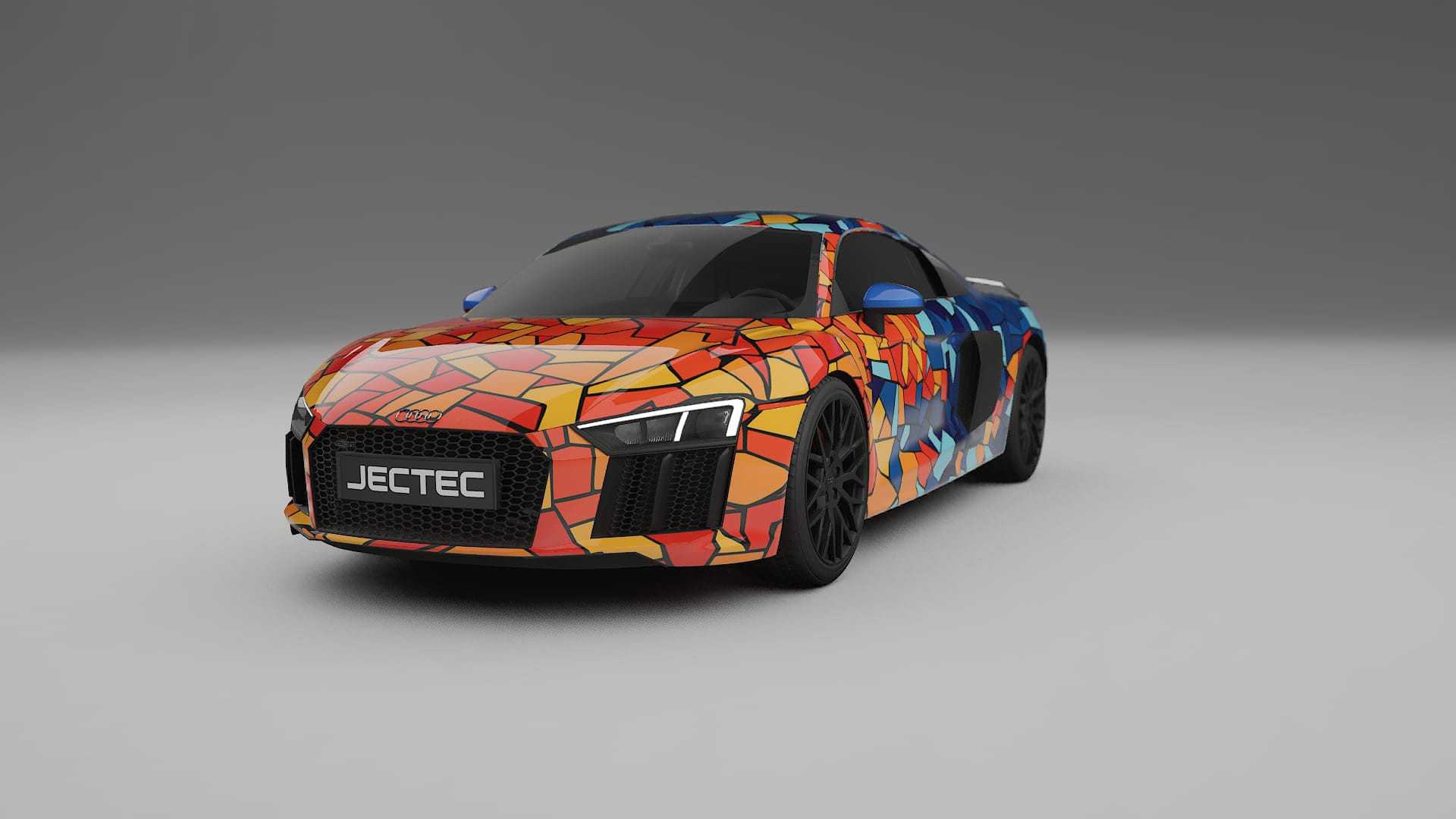 Audi R8 typ-4S prefacelift pre-LCI BARCELONA Designed Wrap PPF Kit – Printable Polyurethane Film