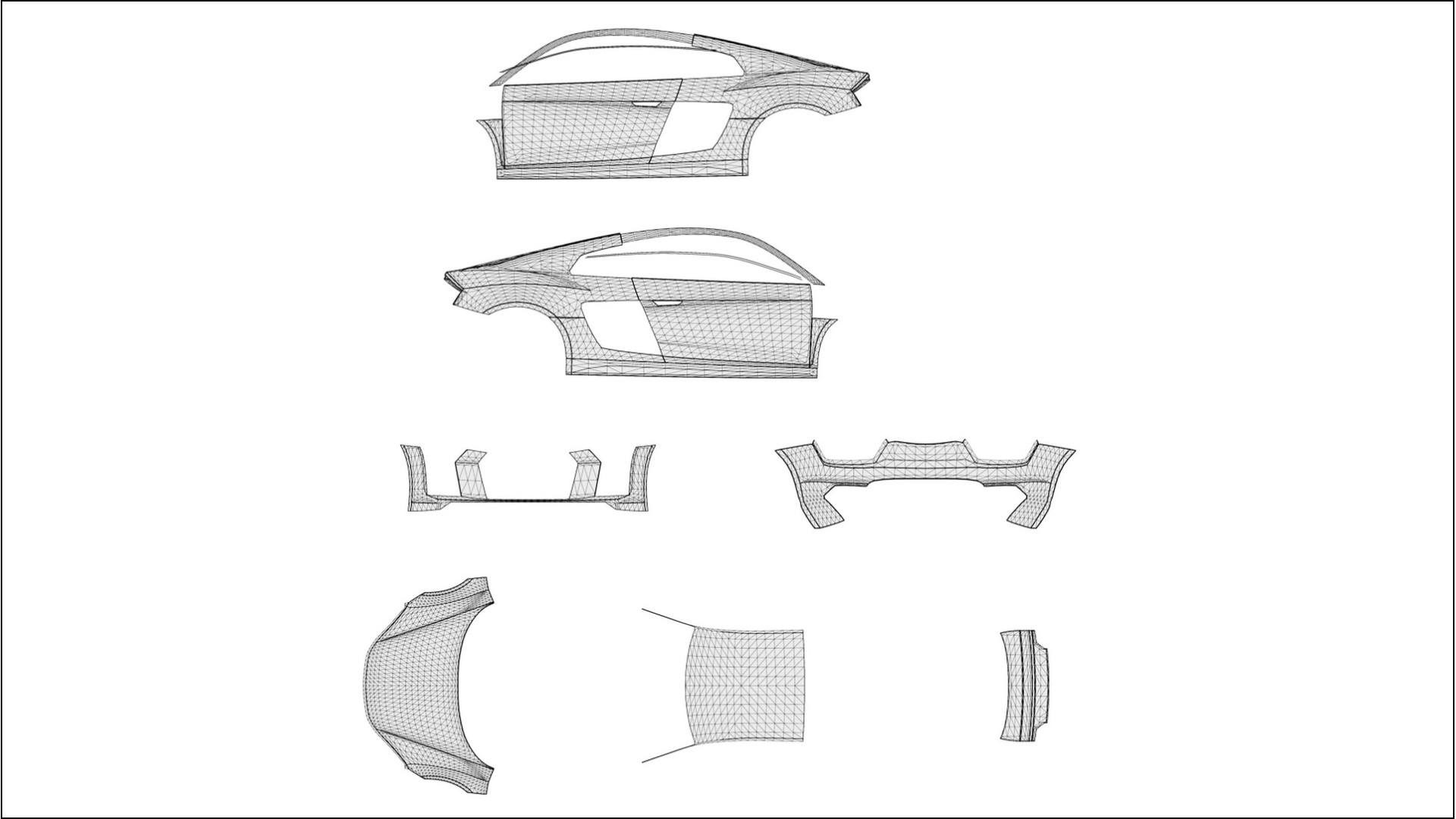 Audi R8 typ-4S prefacelift pre-LCI BARCELONA Designed Wrap PPF Kit – Printable Polyurethane Film 2