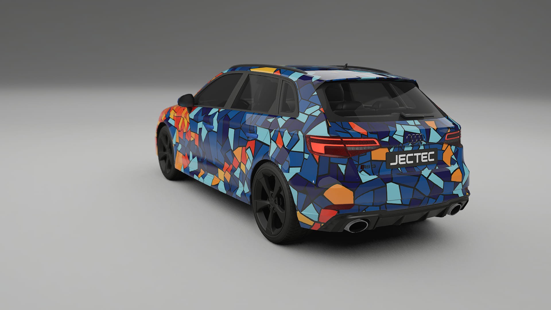 Audi RS3 Sportback 8V facelift LCI BARCELONA Designed Wrap PPF Kit – Printable Polyurethane Film